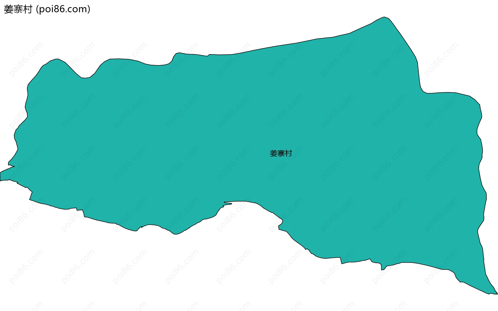 姜寨村边界地图