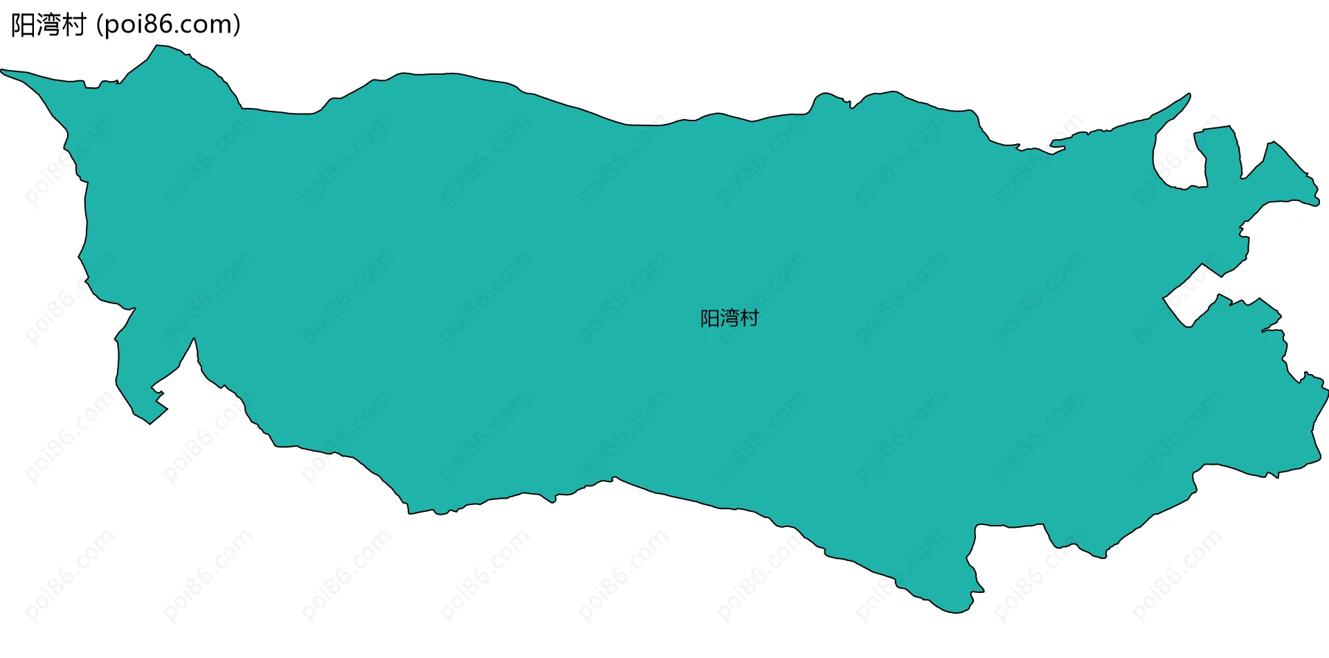 阳湾村边界地图