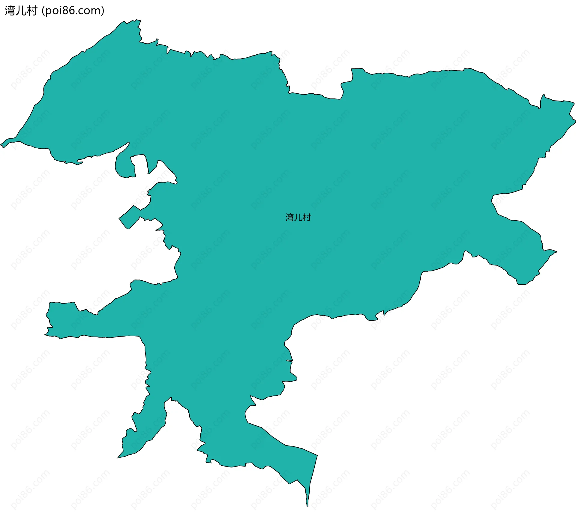 湾儿村边界地图