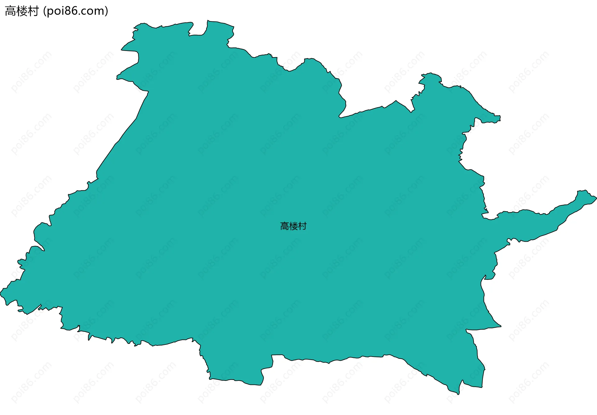 高楼村边界地图