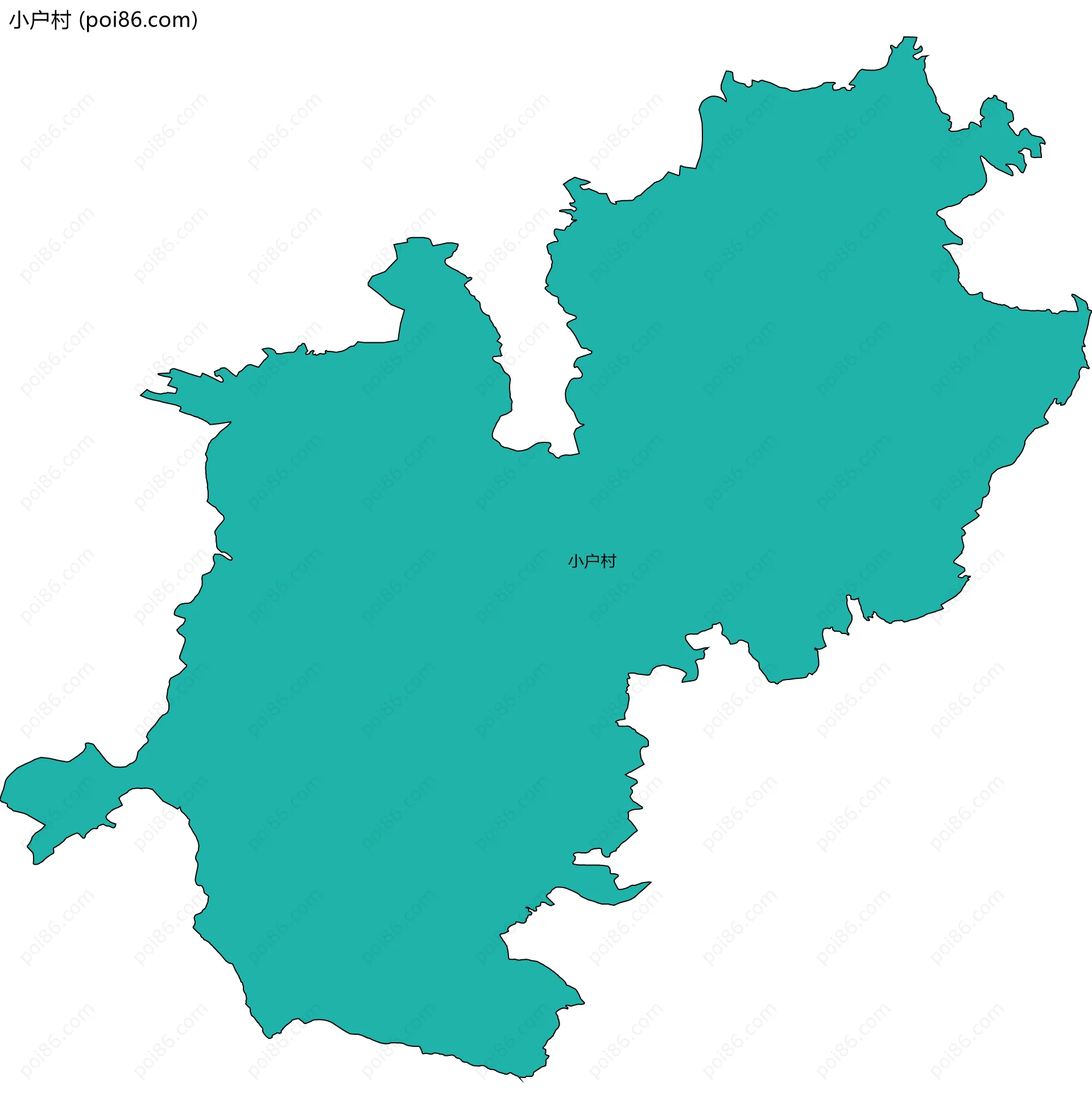 小户村边界地图