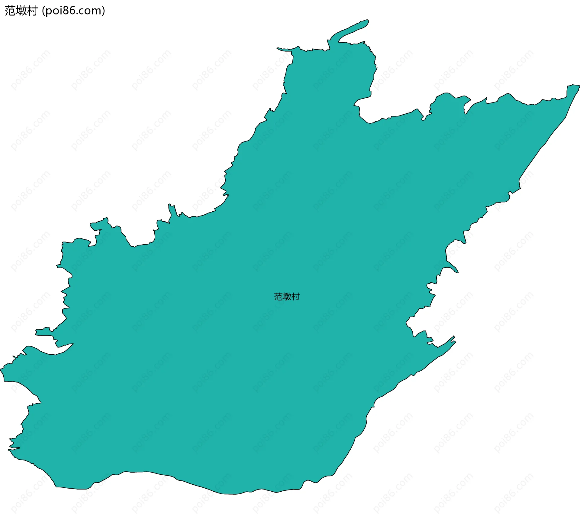范墩村边界地图