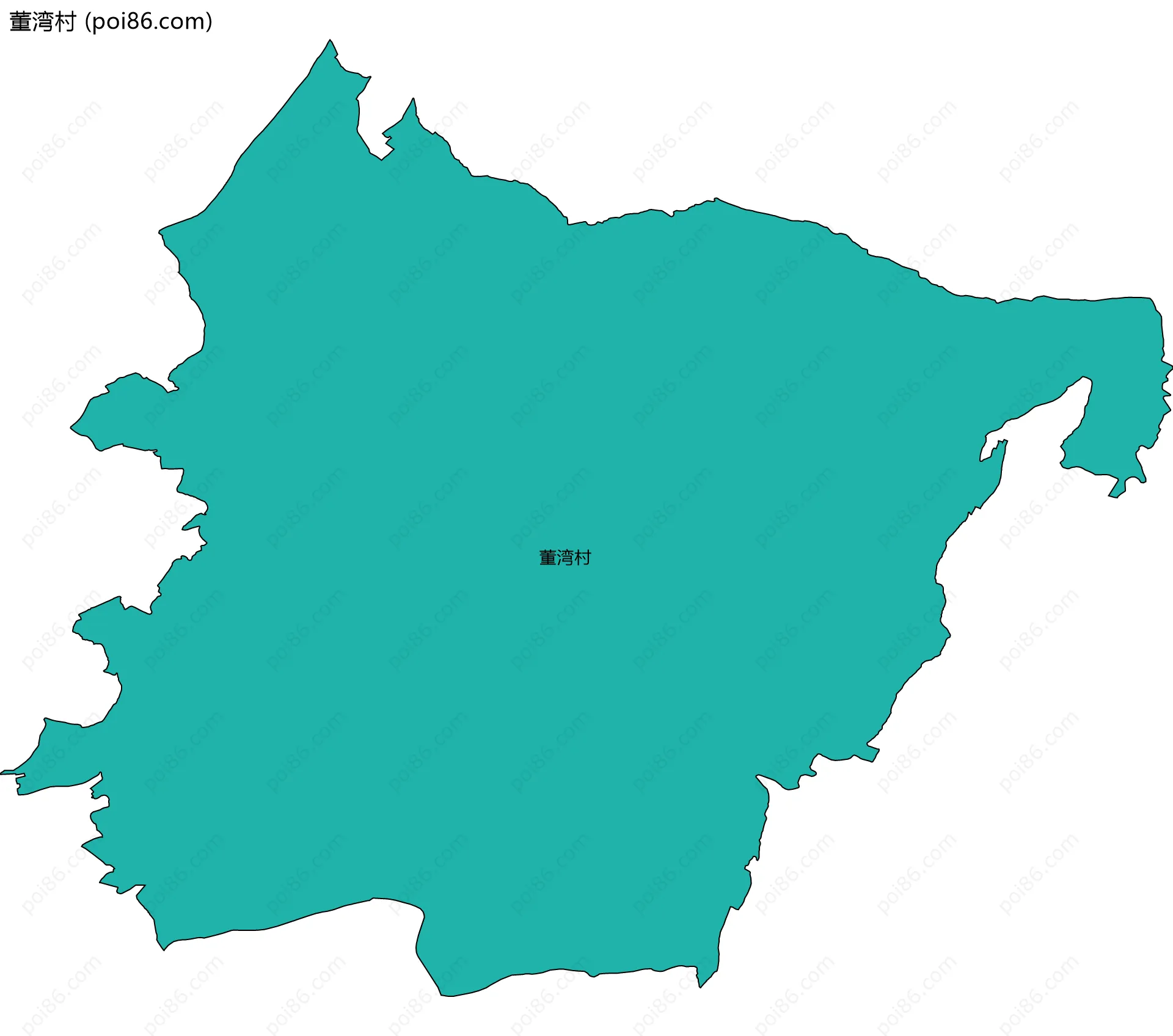 董湾村边界地图