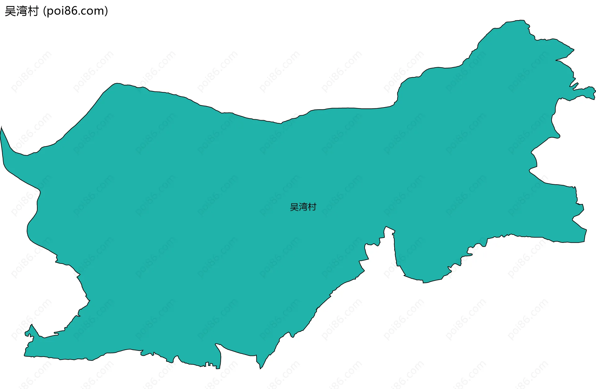 吴湾村边界地图