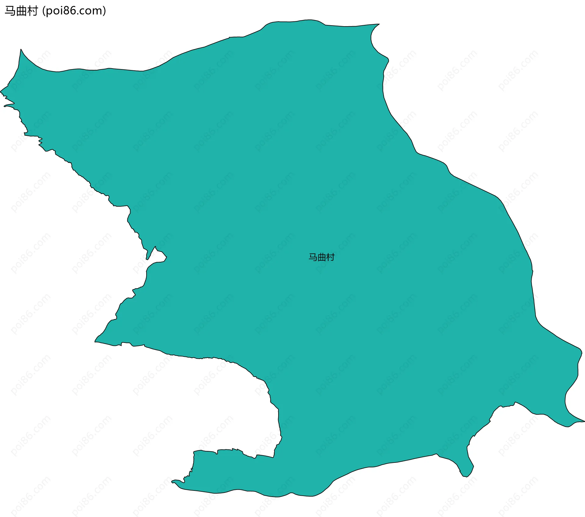 马曲村边界地图