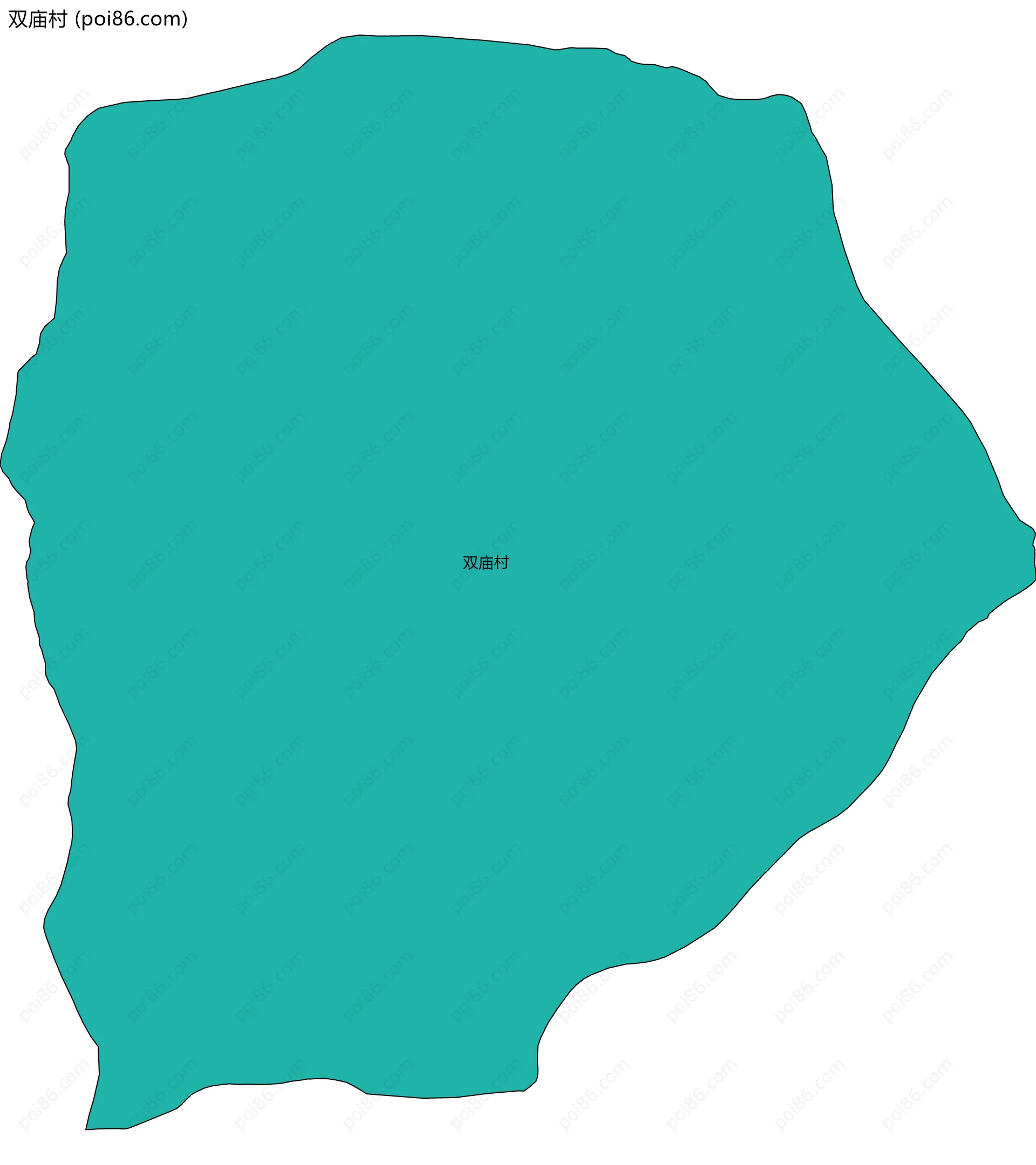 双庙村边界地图