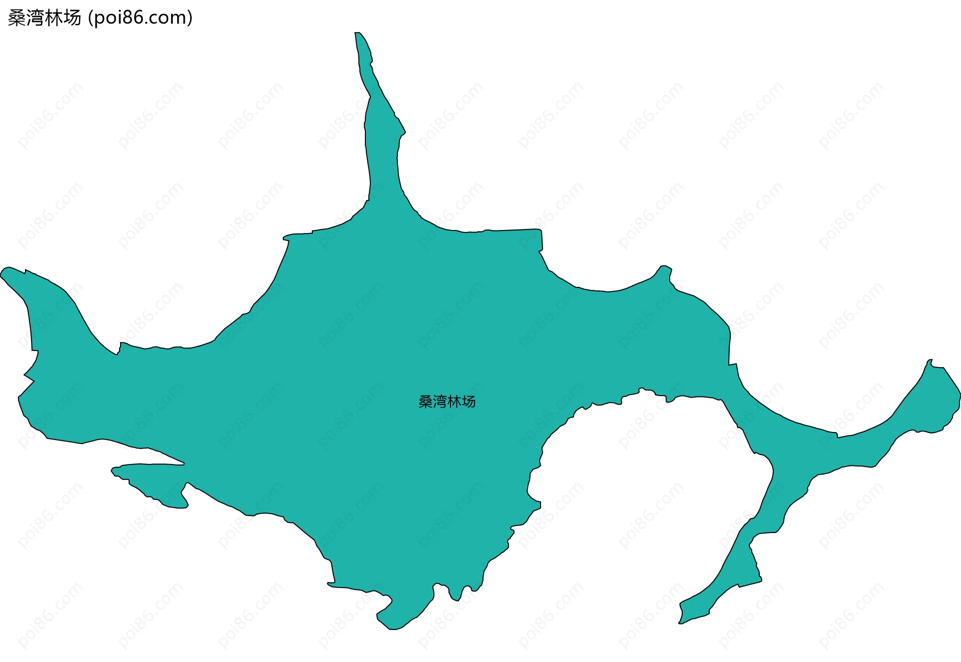 桑湾林场边界地图