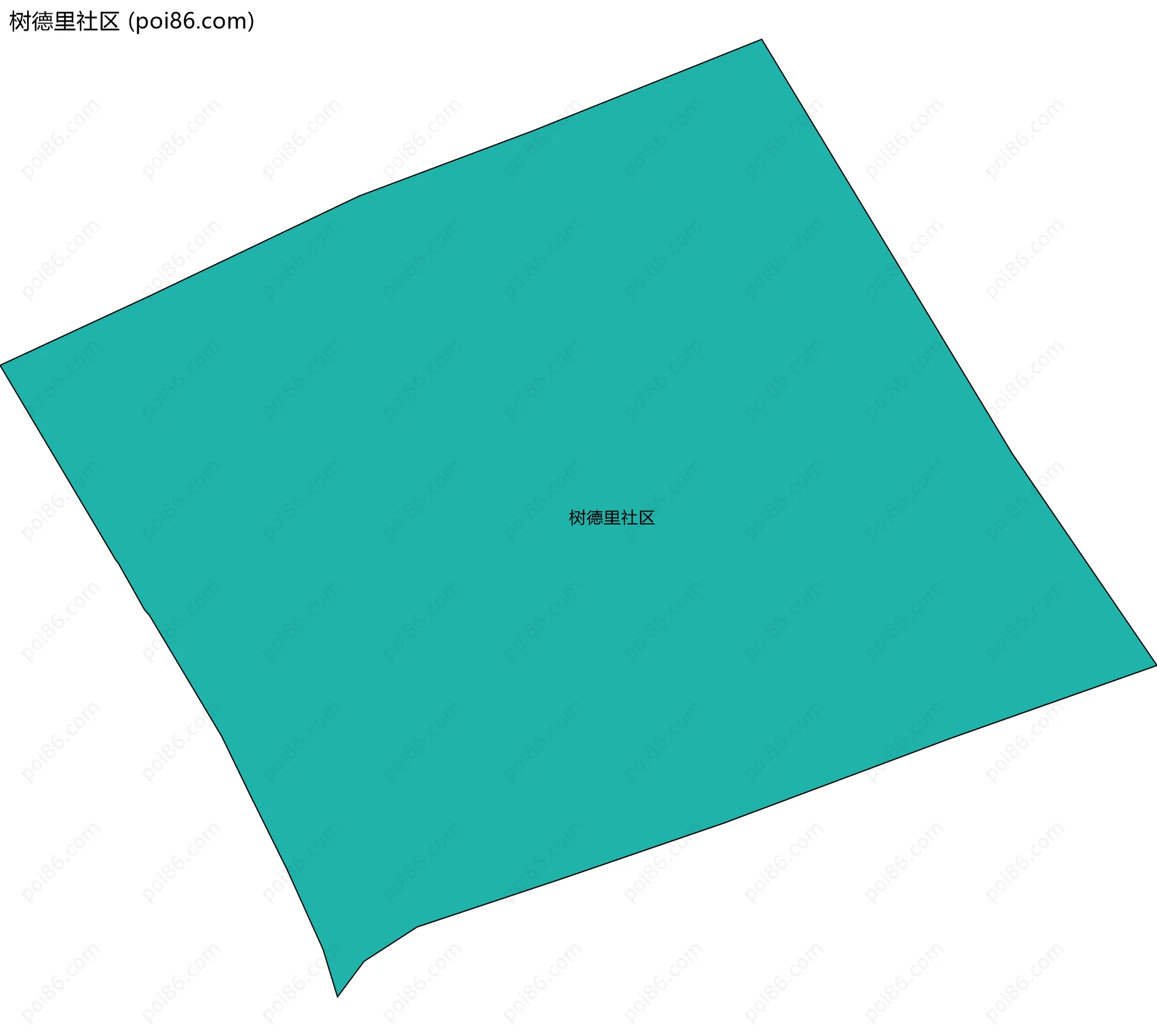 树德里社区边界地图