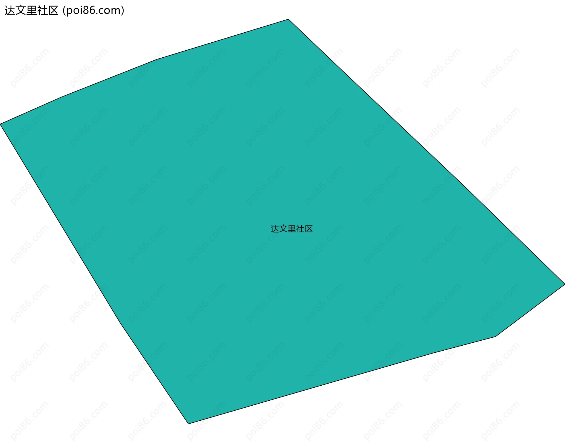 达文里社区边界地图