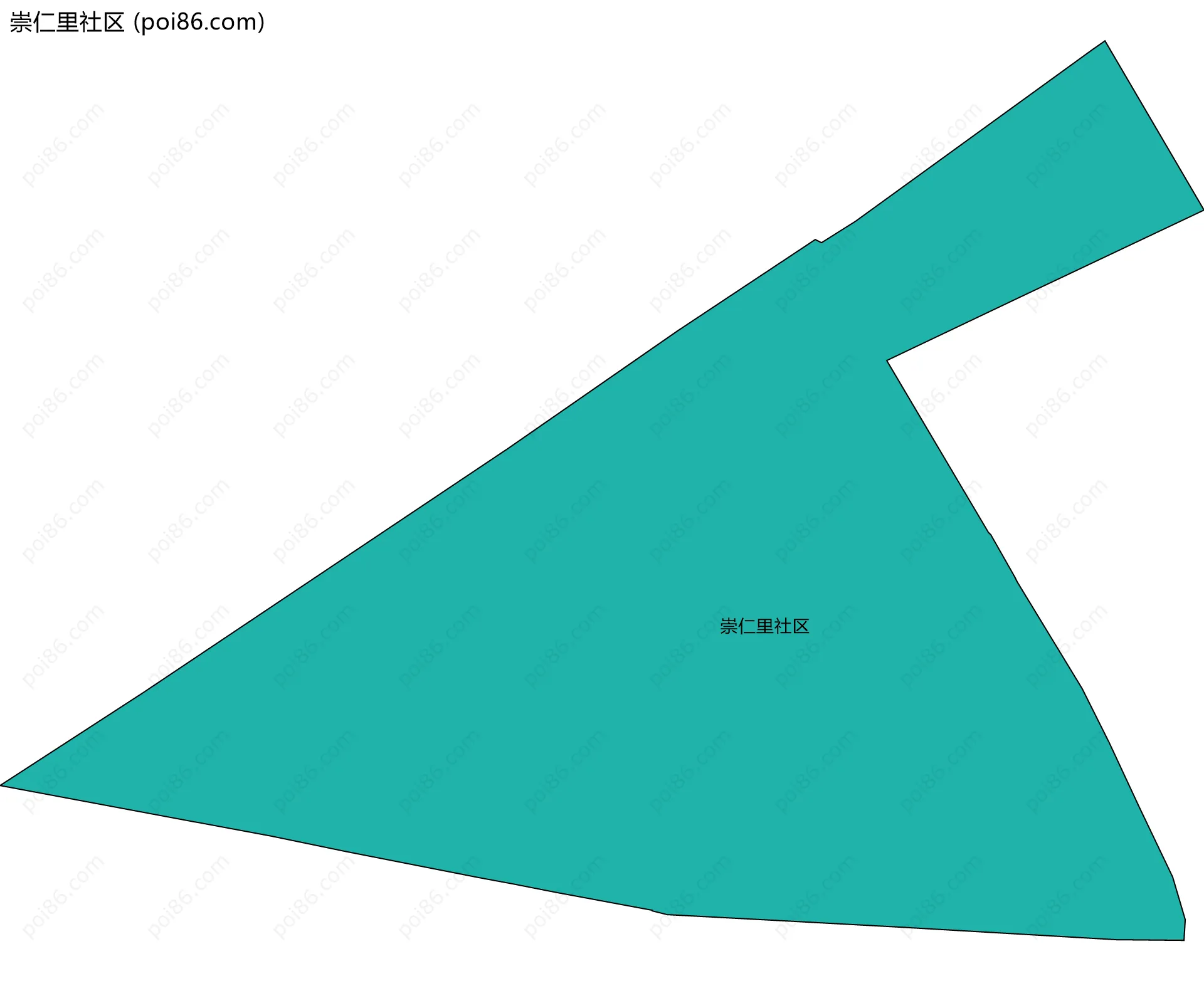 崇仁里社区边界地图