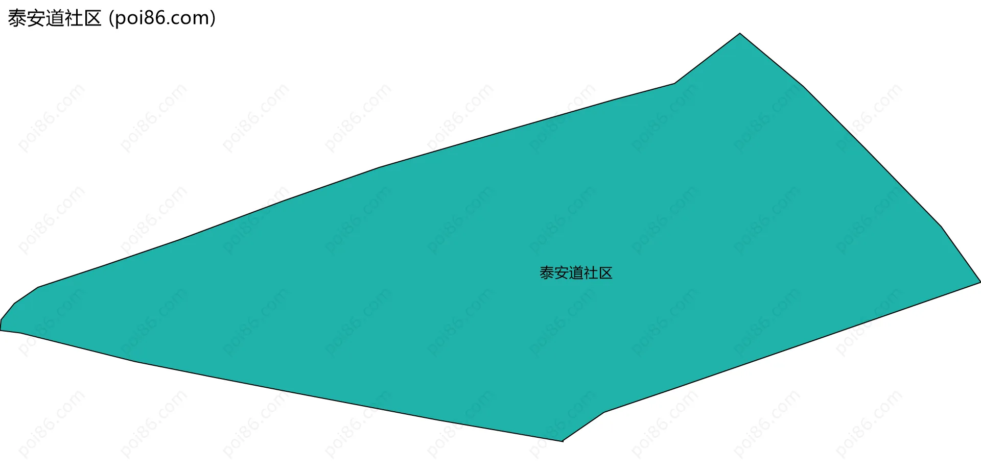 泰安道社区边界地图