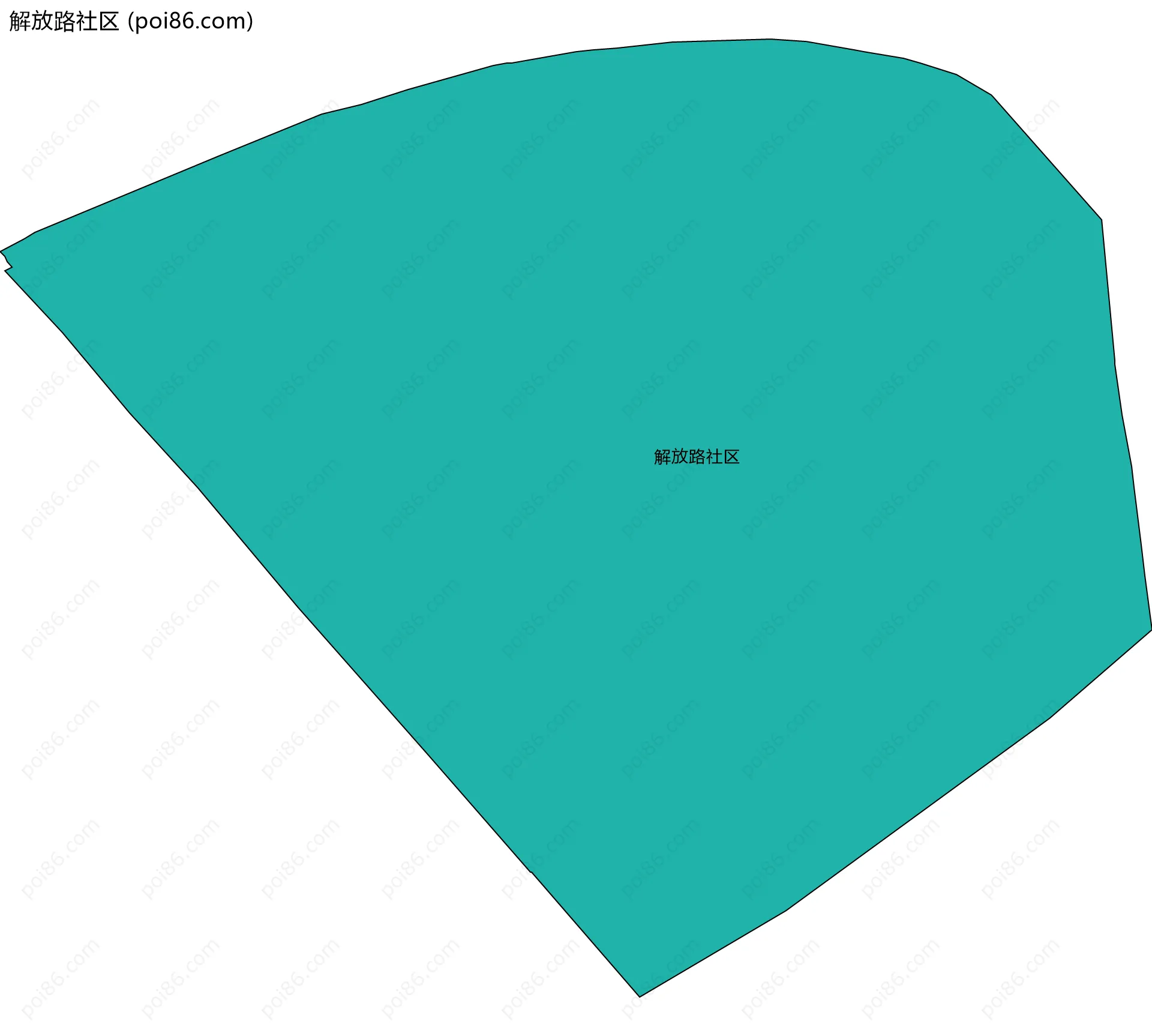 解放路社区边界地图
