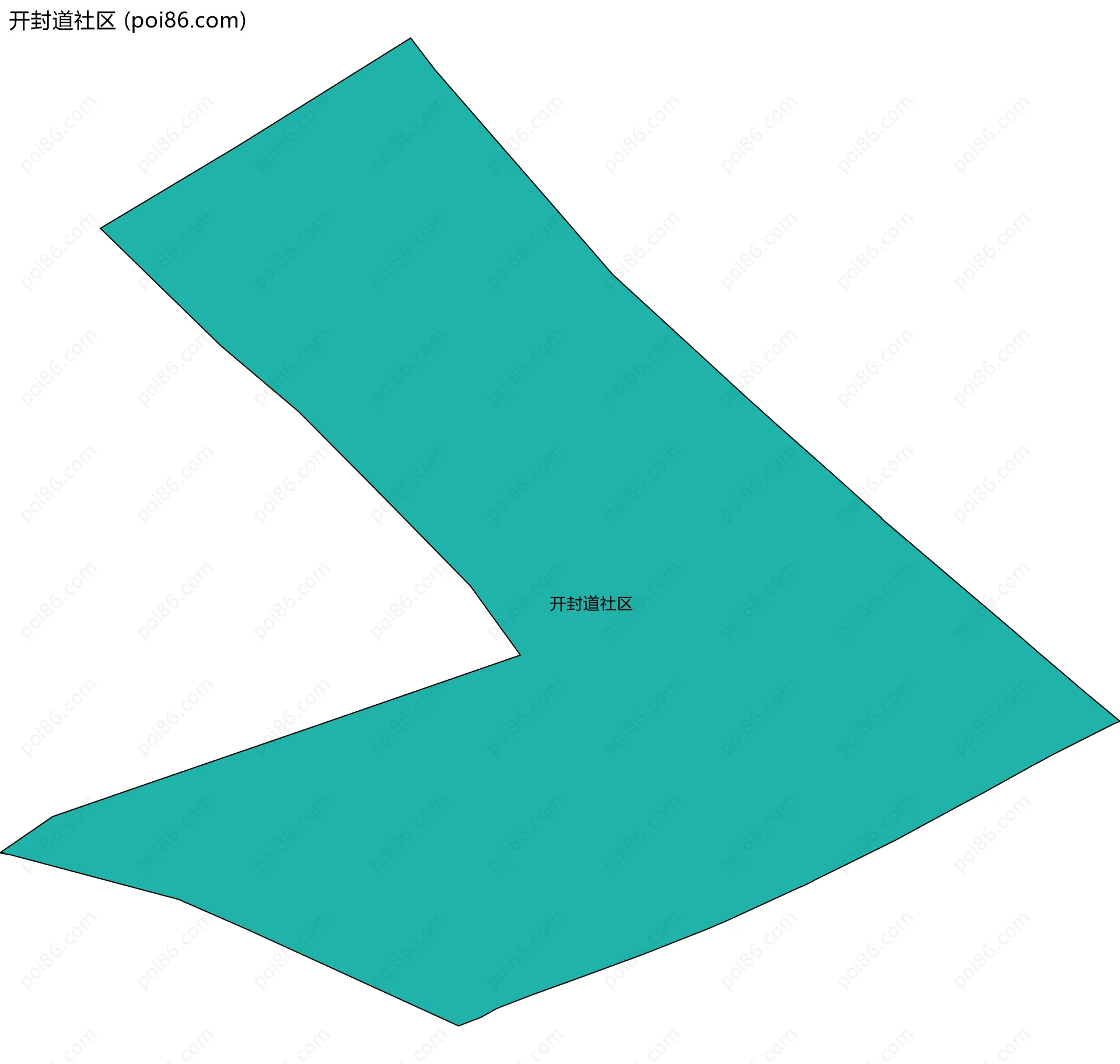 开封道社区边界地图