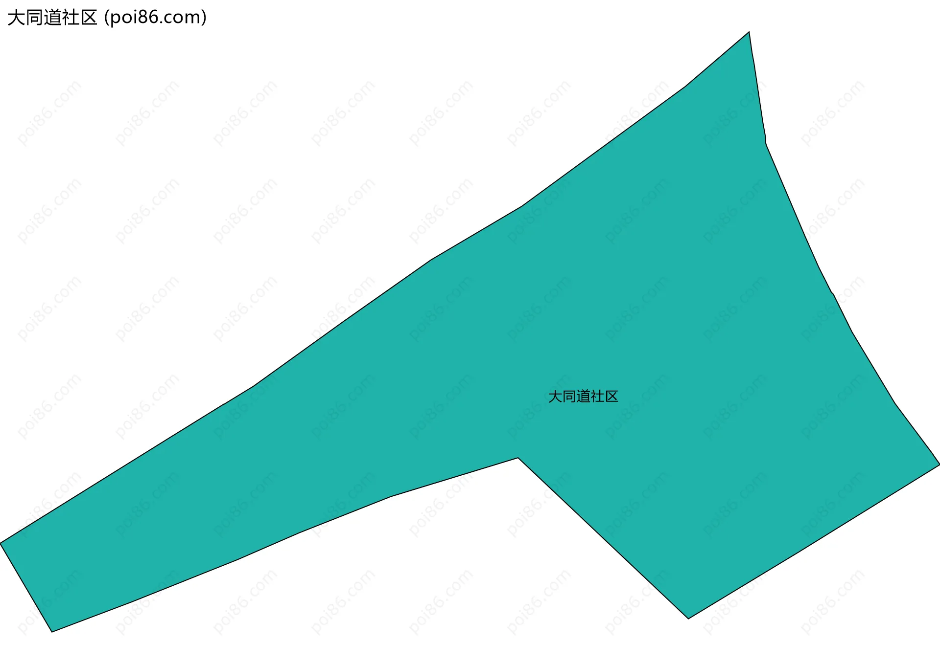 大同道社区边界地图