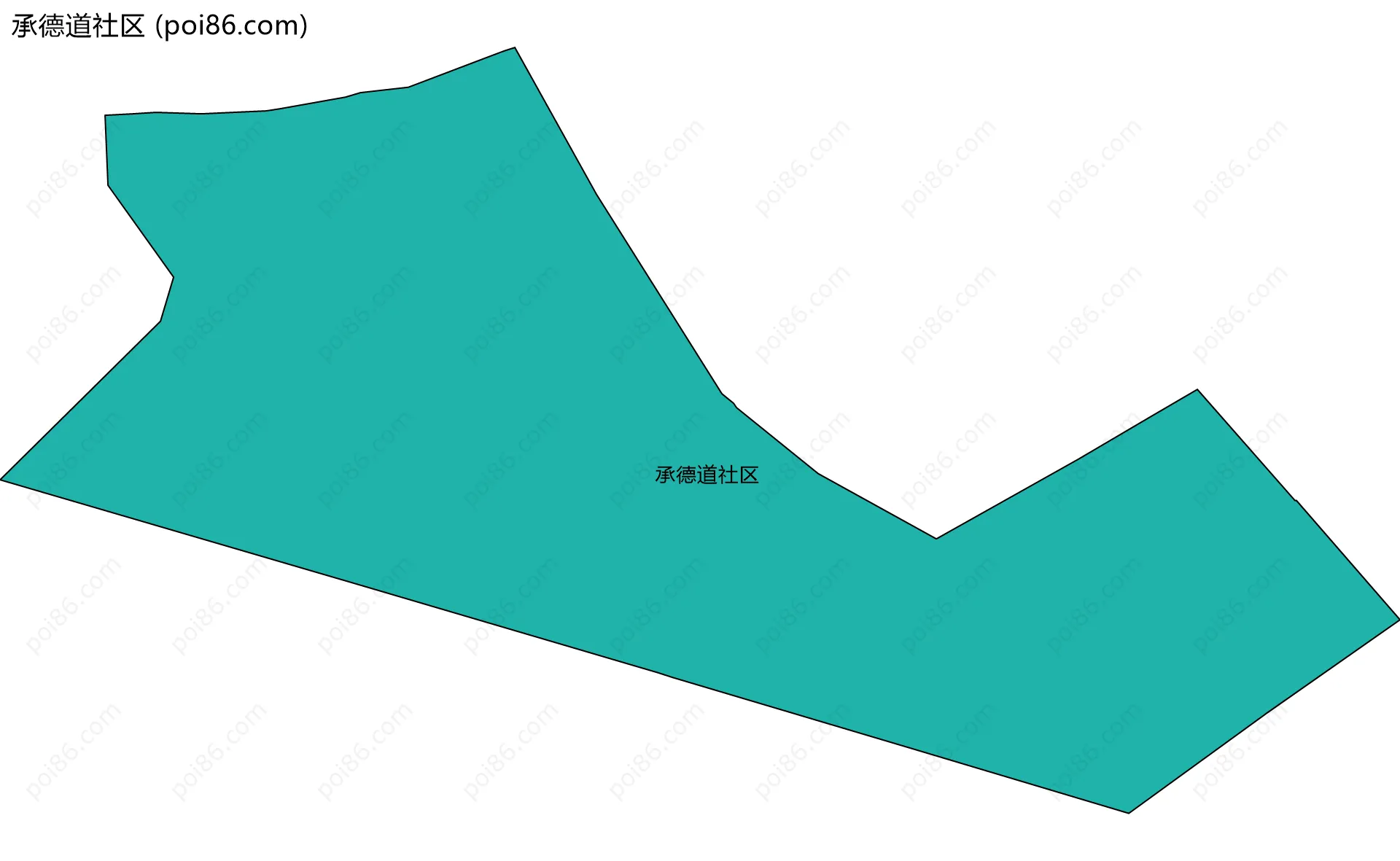 承德道社区边界地图