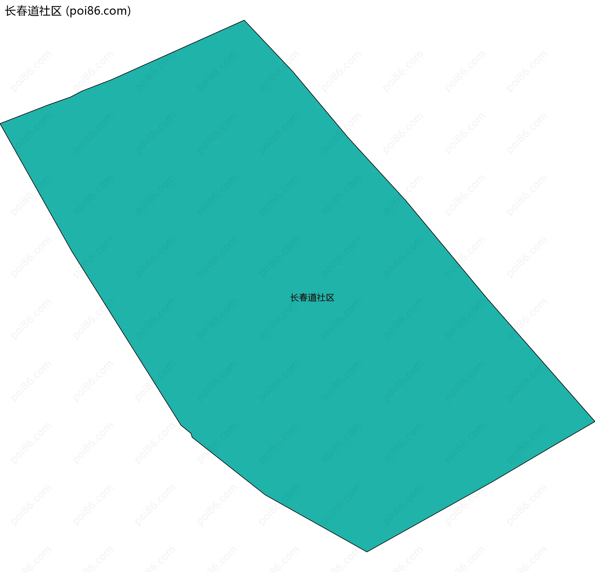 长春道社区边界地图