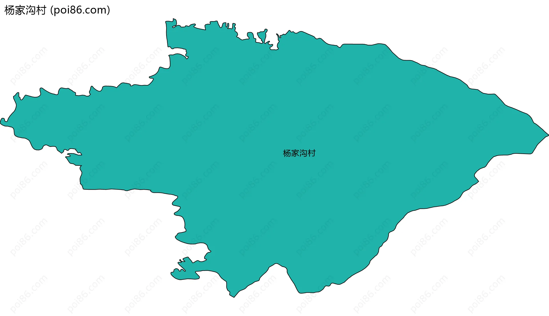 杨家沟村边界地图