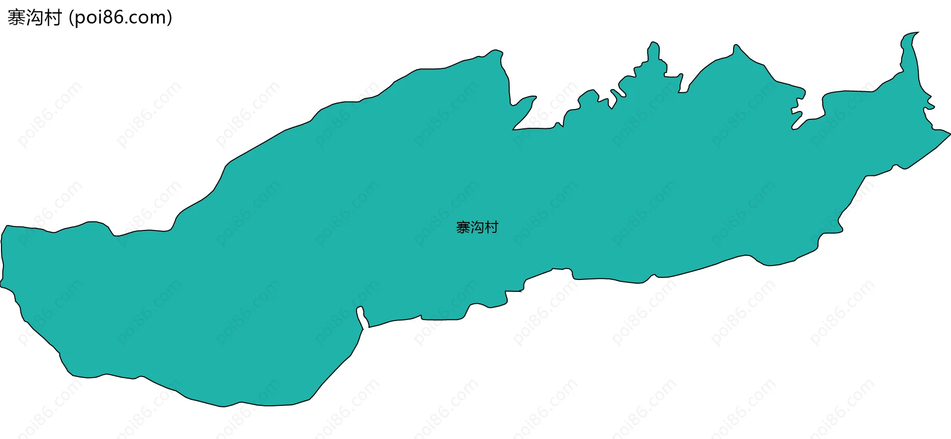 寨沟村边界地图
