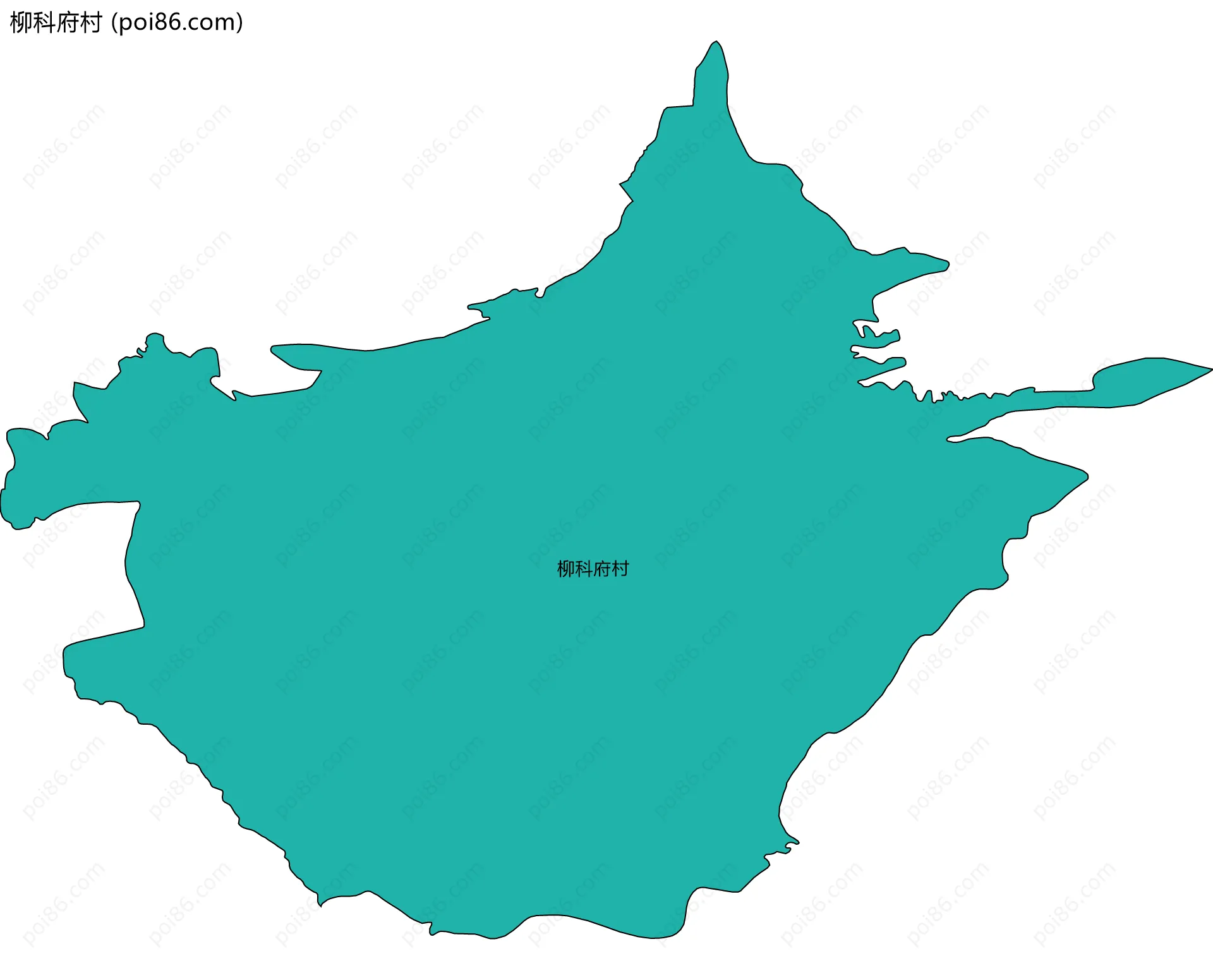 柳科府村边界地图