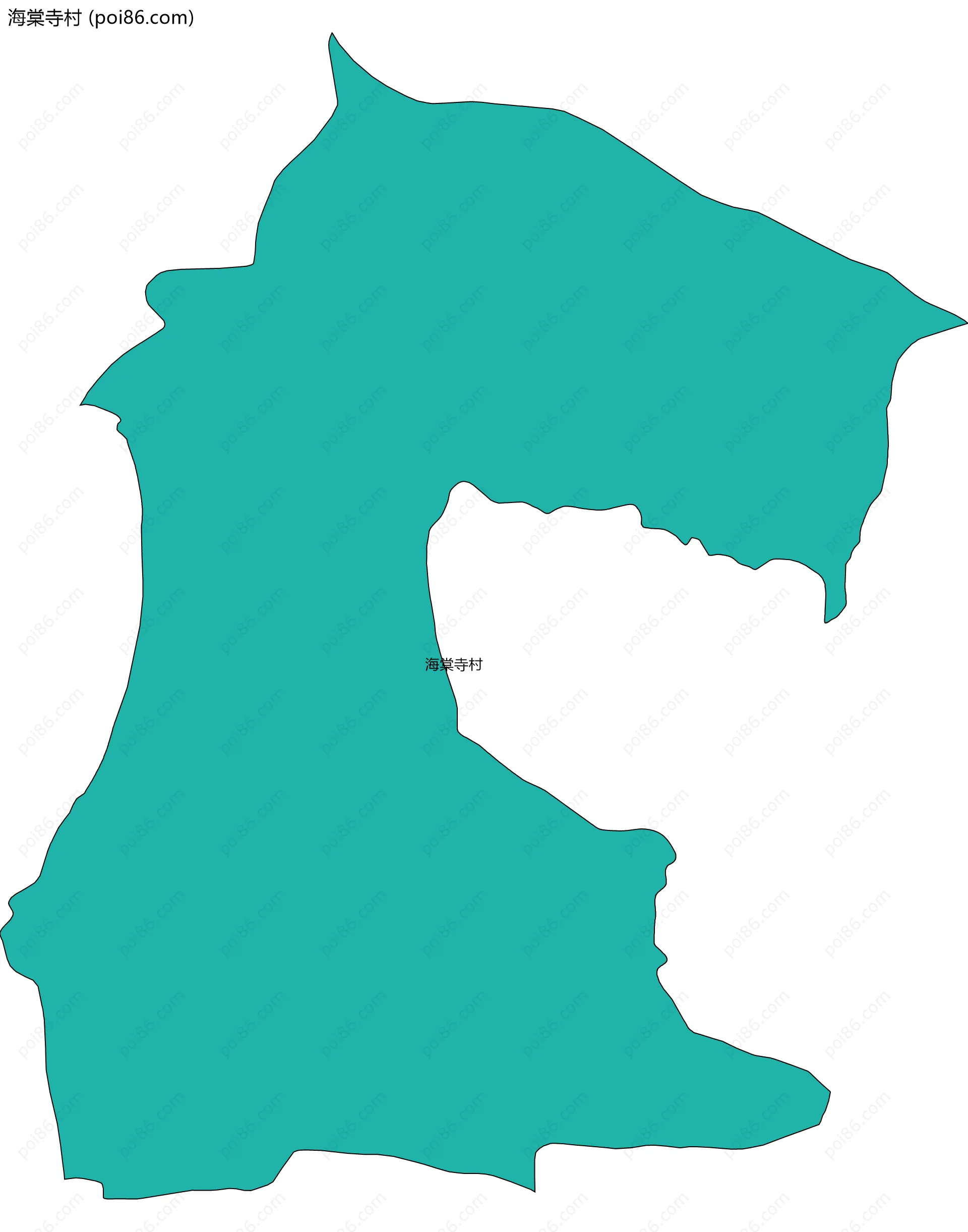 海棠寺村边界地图