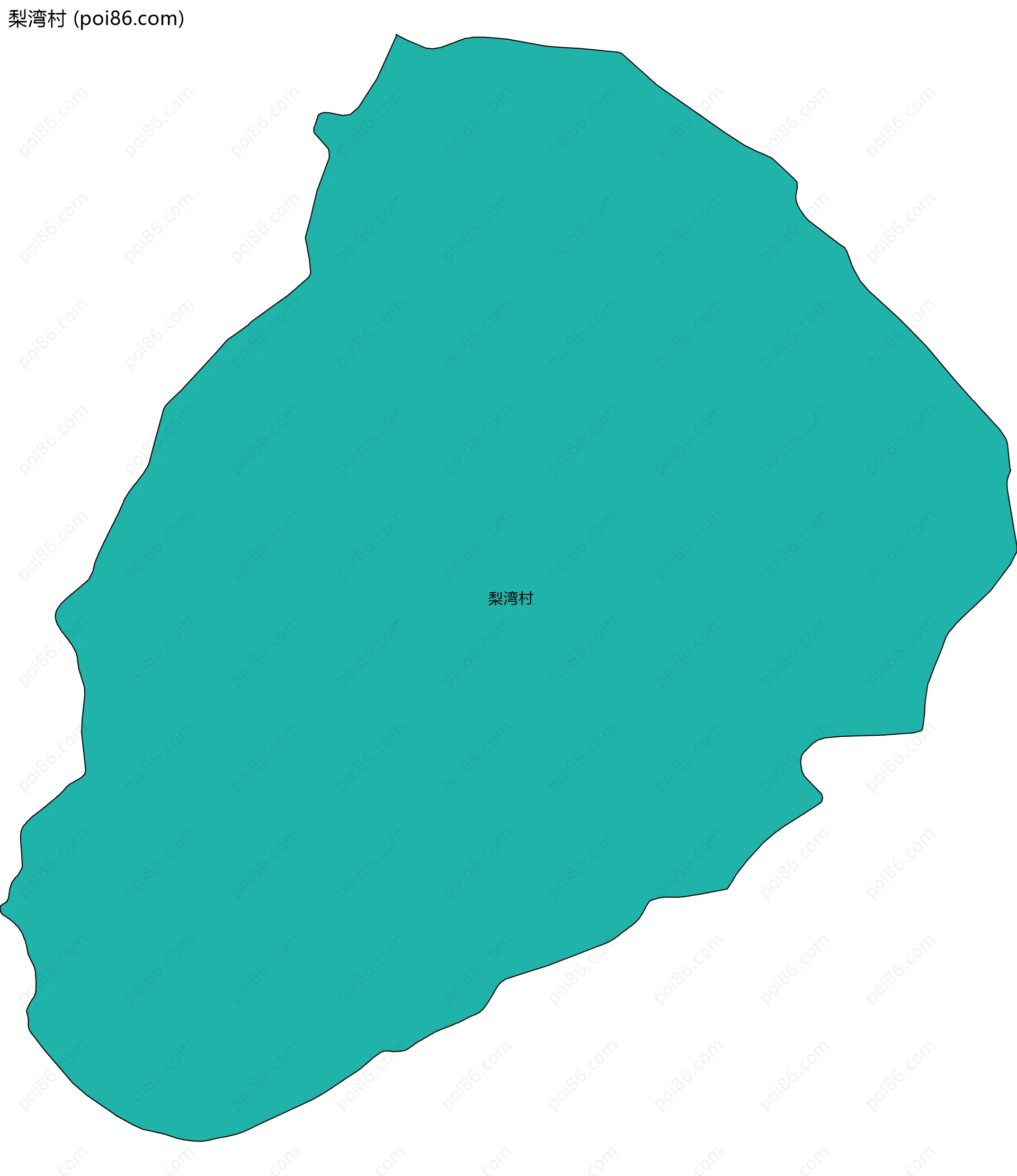 梨湾村边界地图