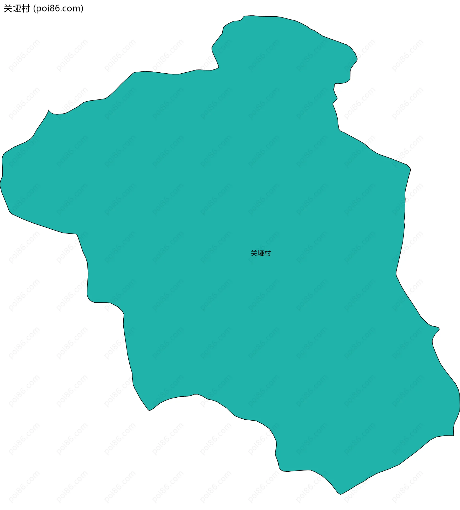 关垭村边界地图