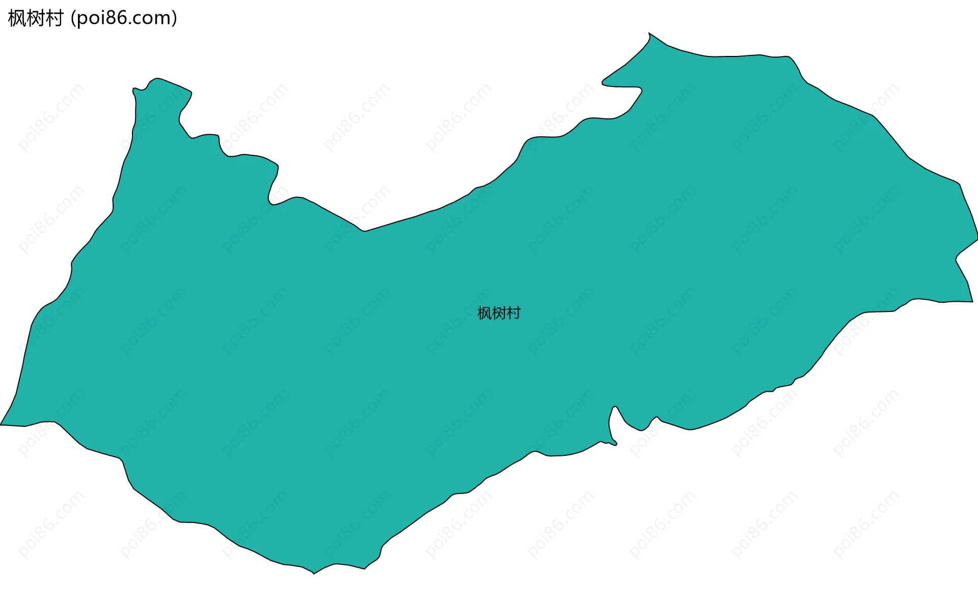 枫树村边界地图