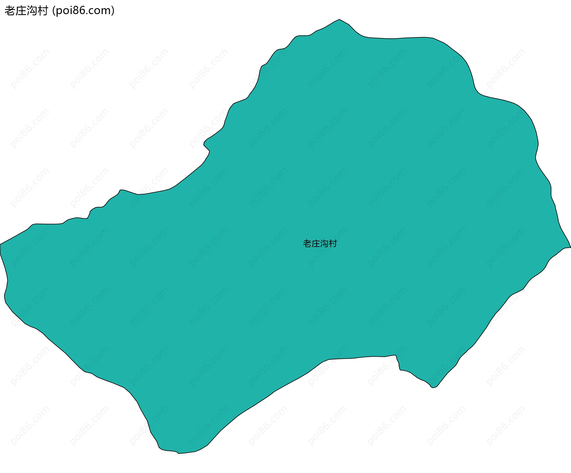 老庄沟村边界地图