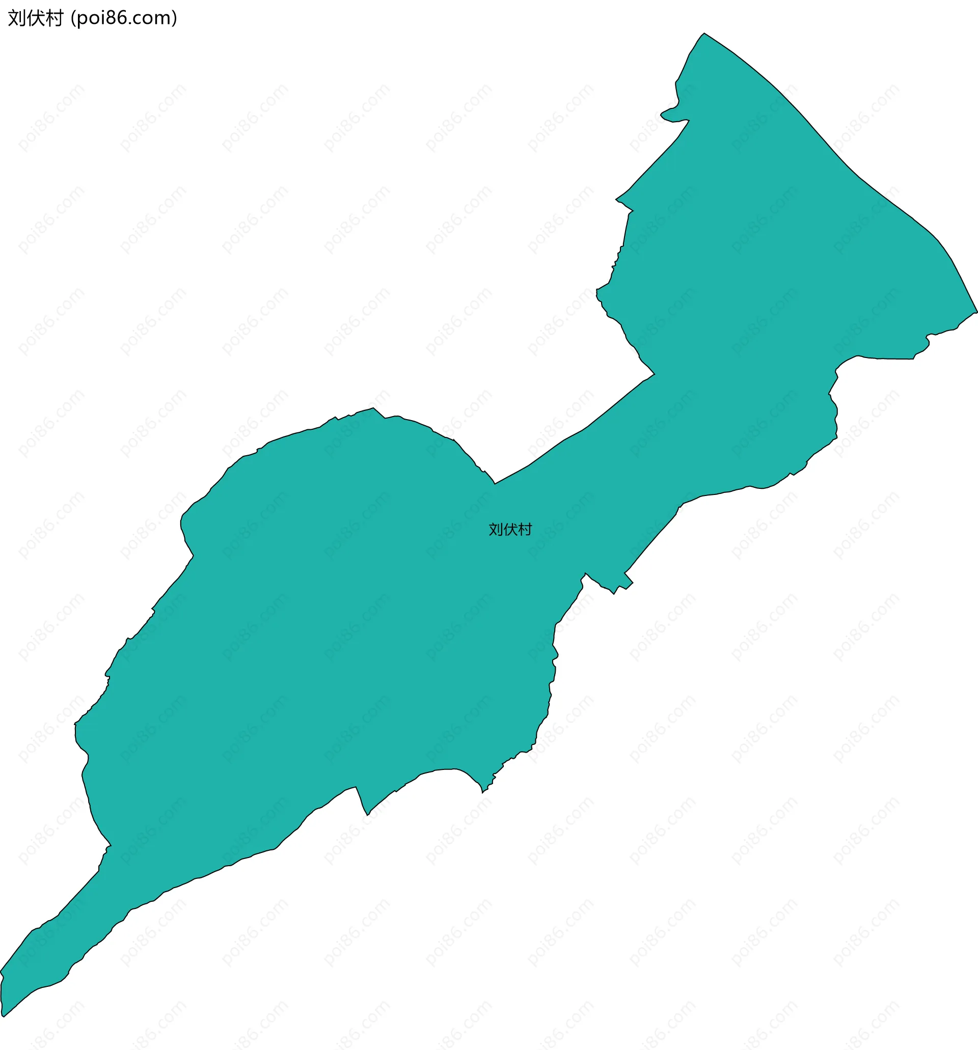 刘伏村边界地图