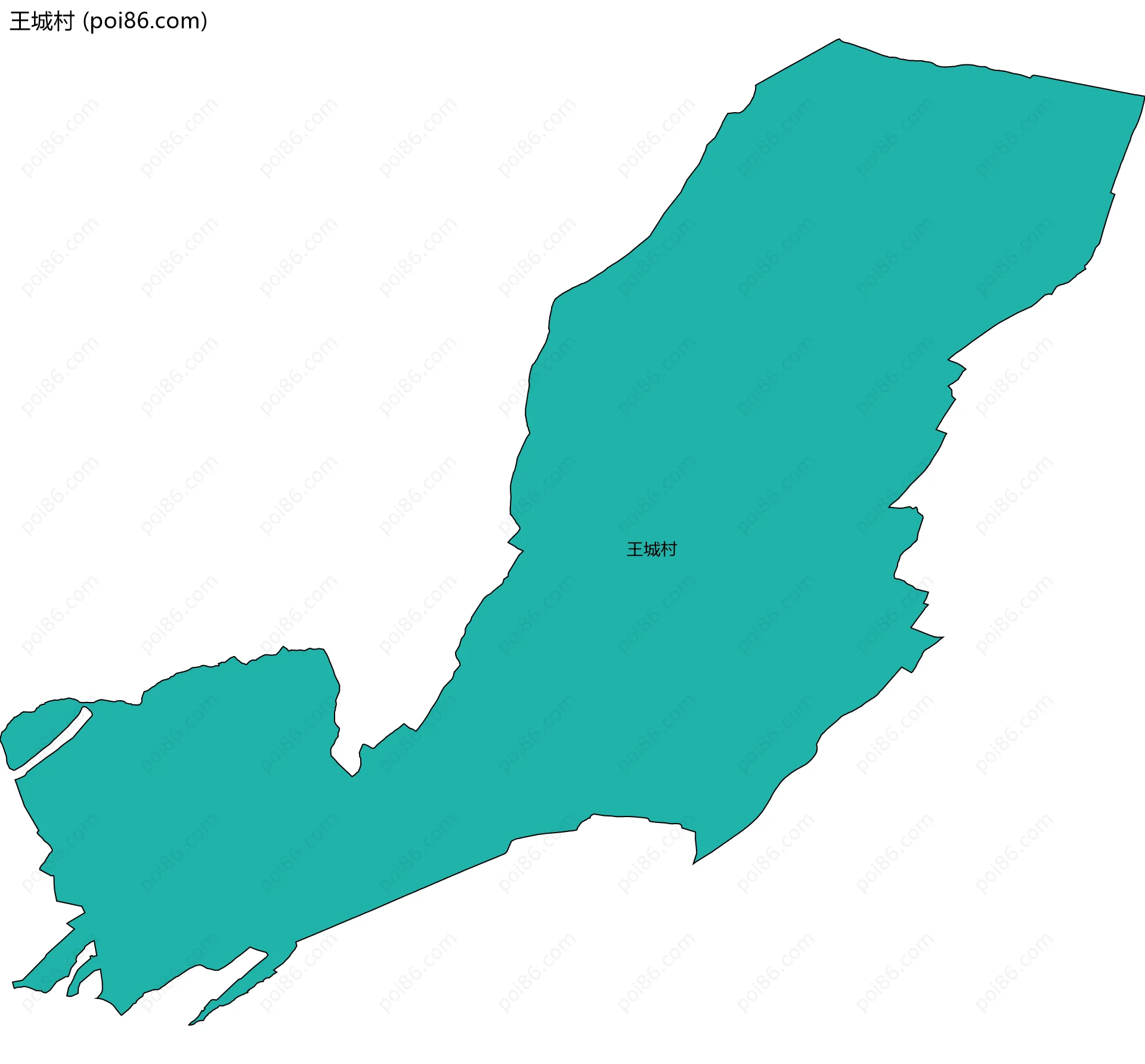 王城村边界地图