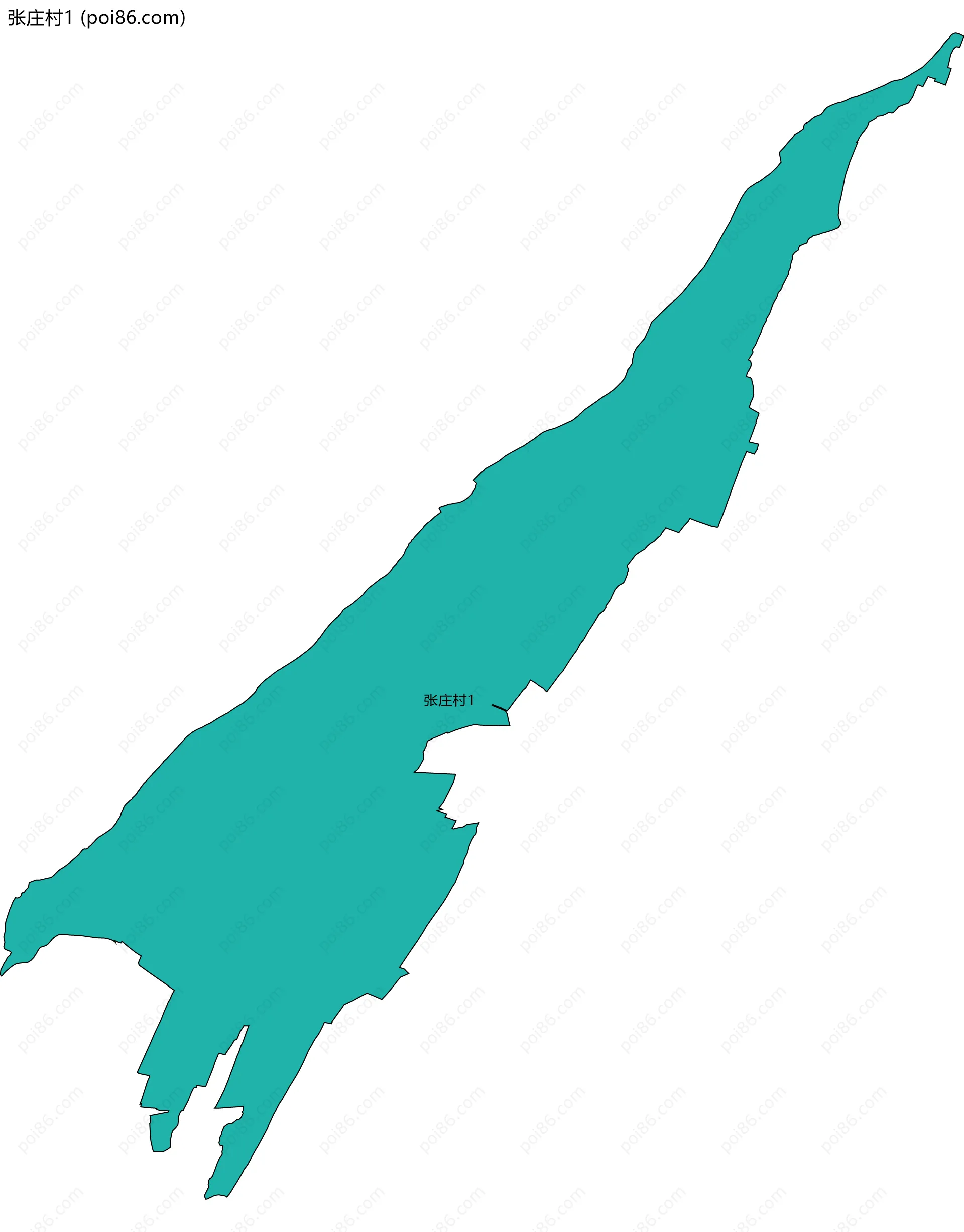 张庄村1边界地图