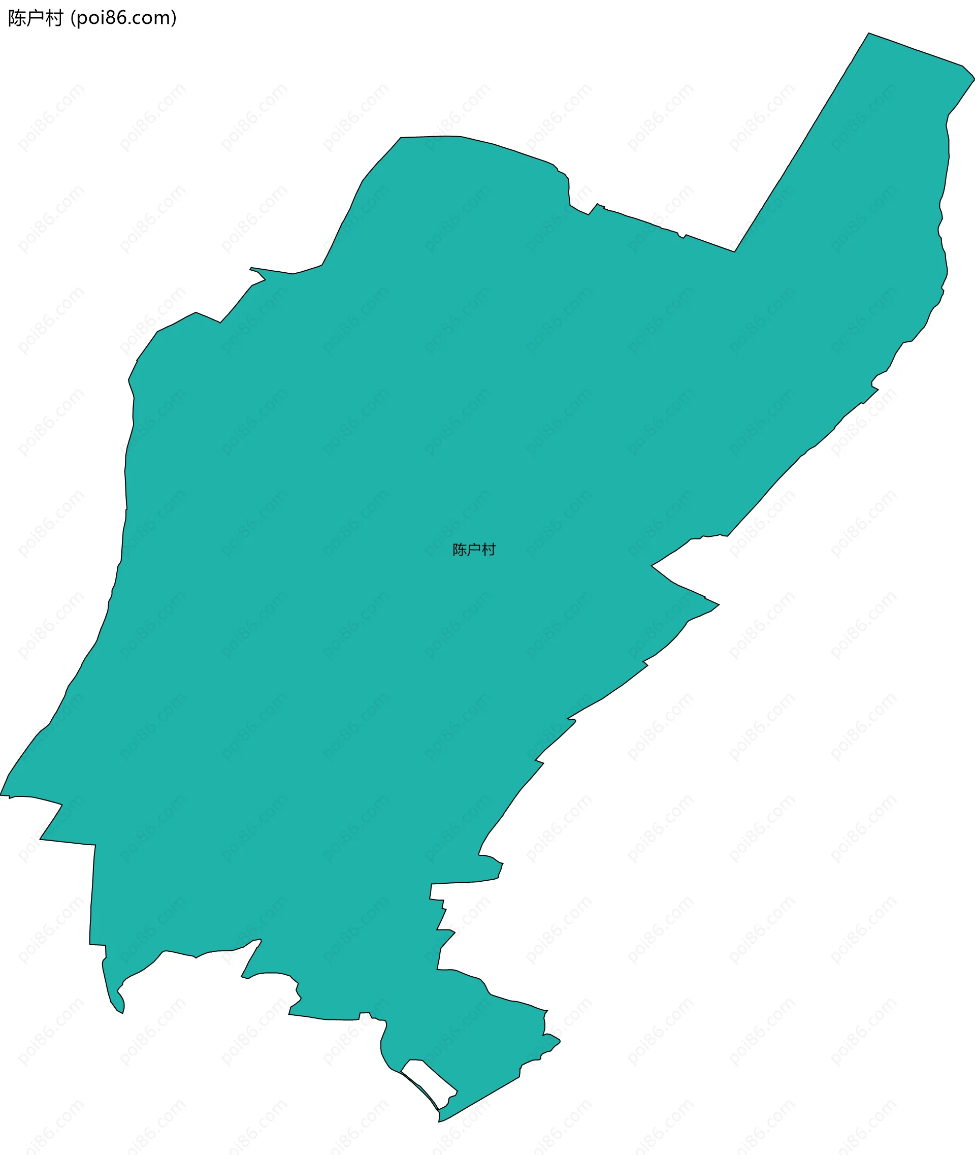 陈户村边界地图