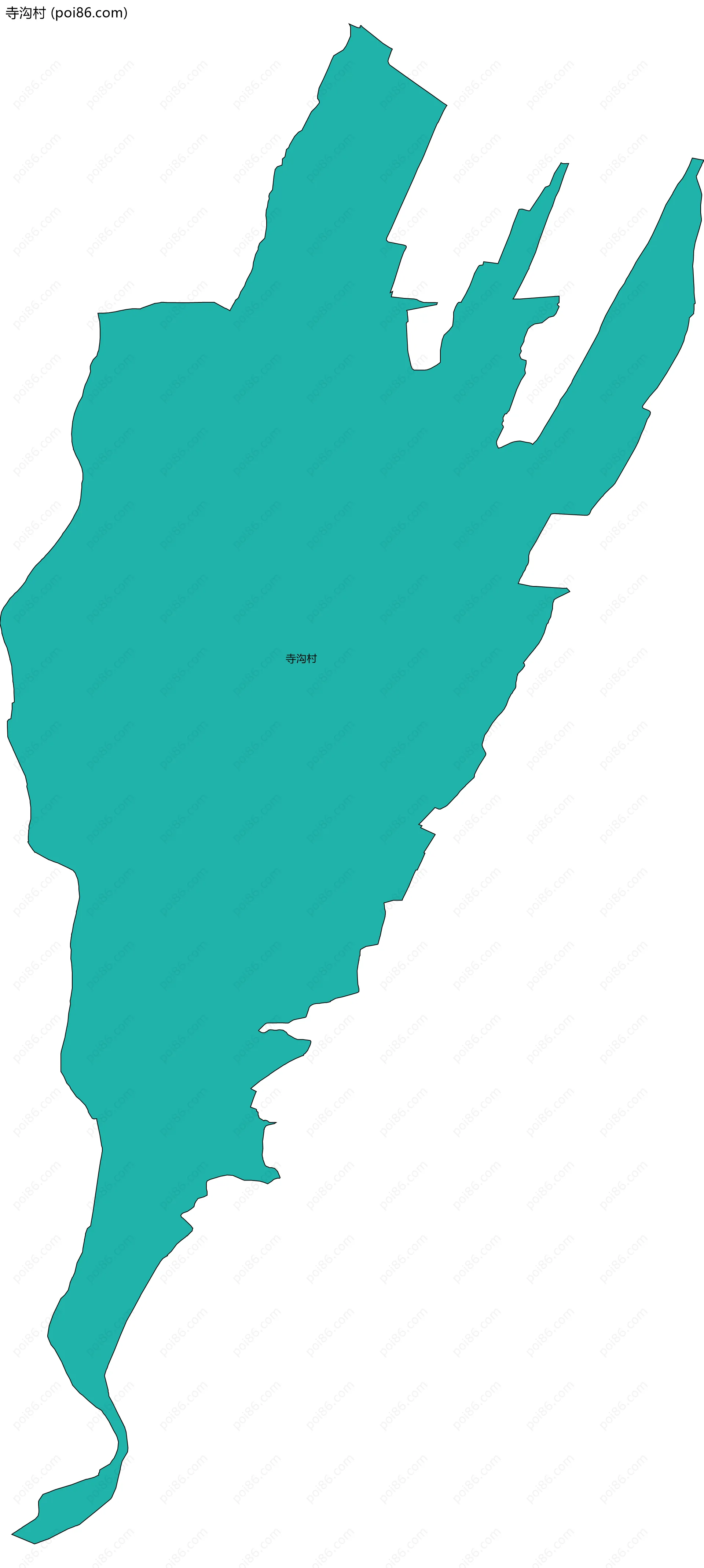 寺沟村边界地图