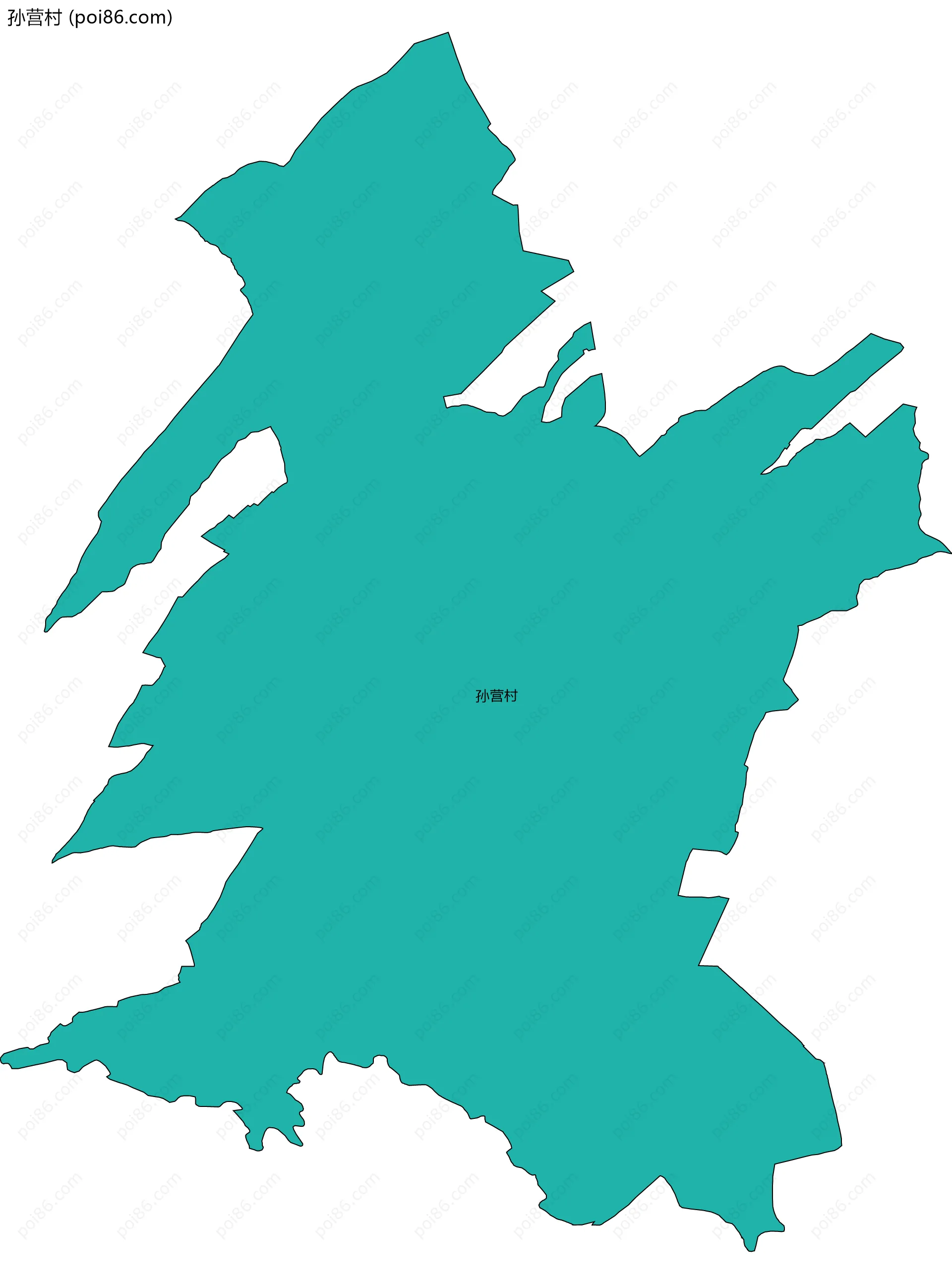 孙营村边界地图