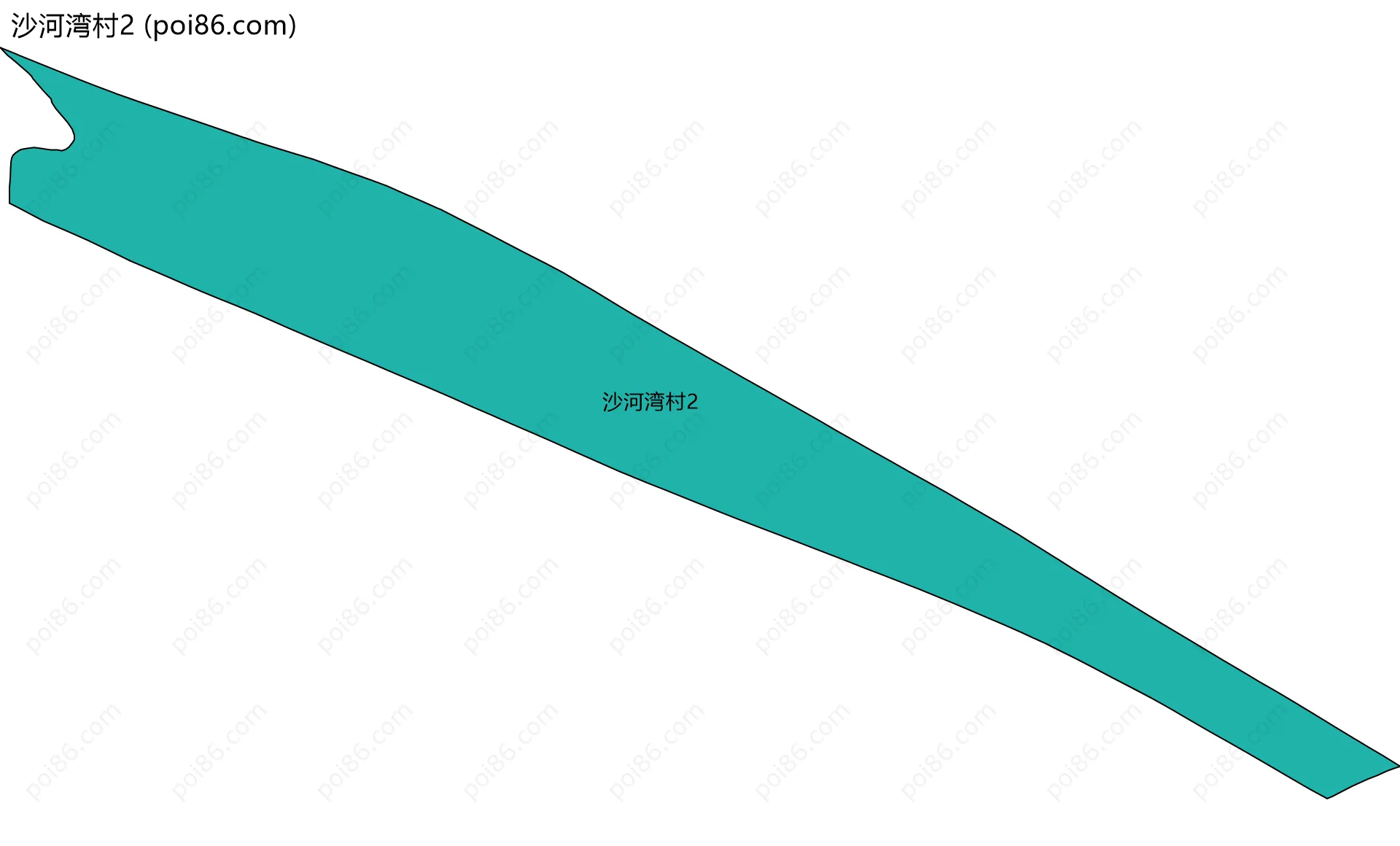 沙河湾村2边界地图