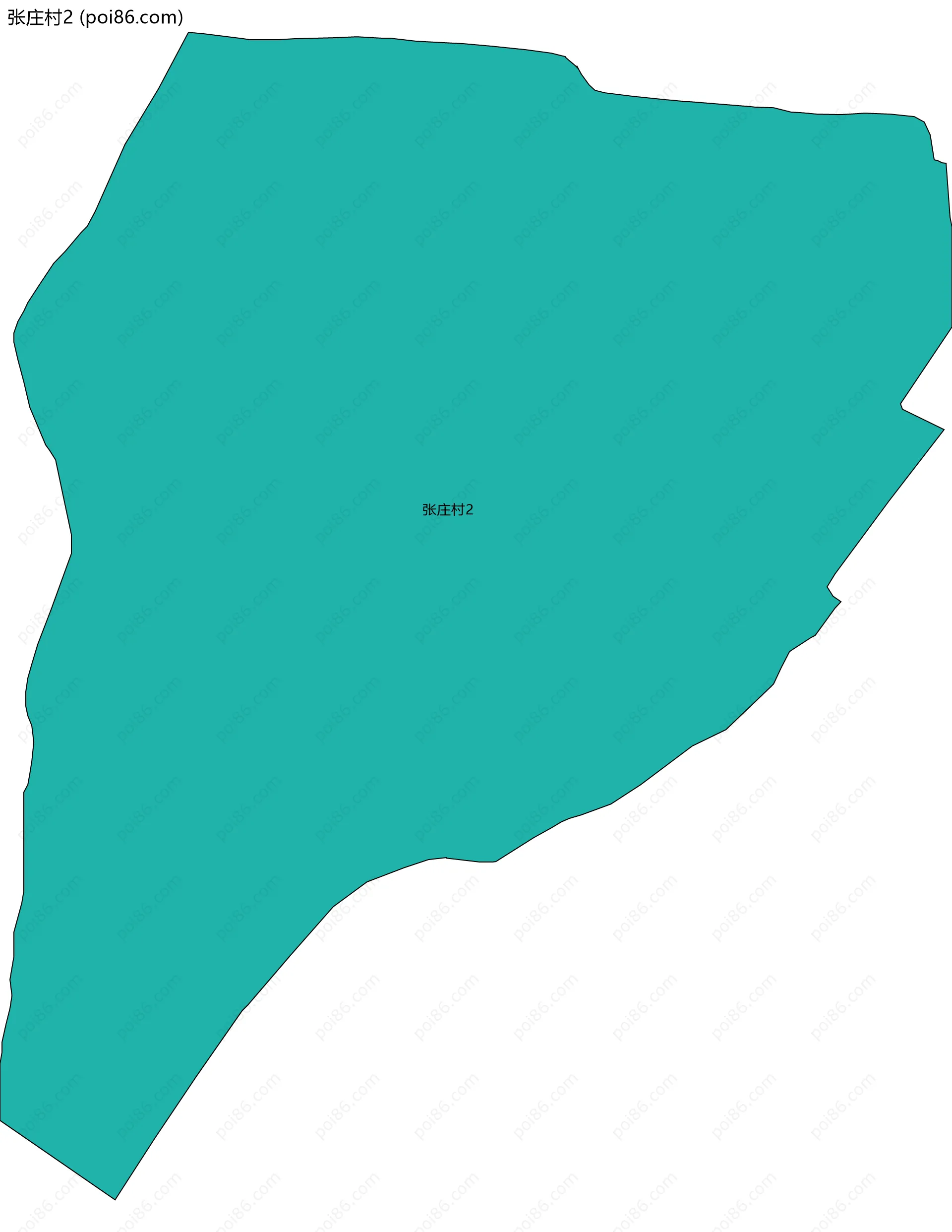 张庄村2边界地图