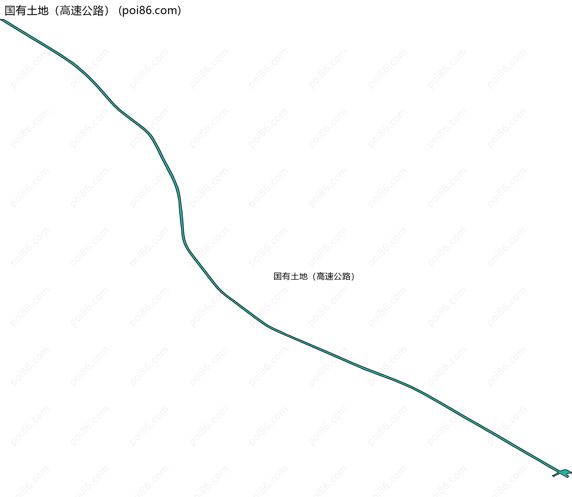 国有土地（高速公路）边界地图