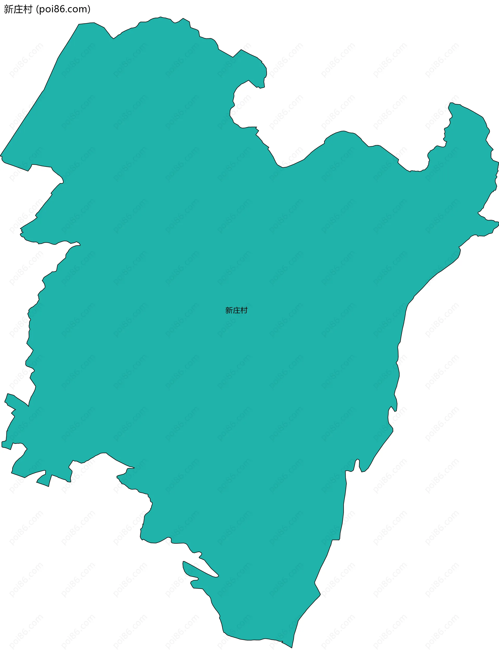 新庄村边界地图