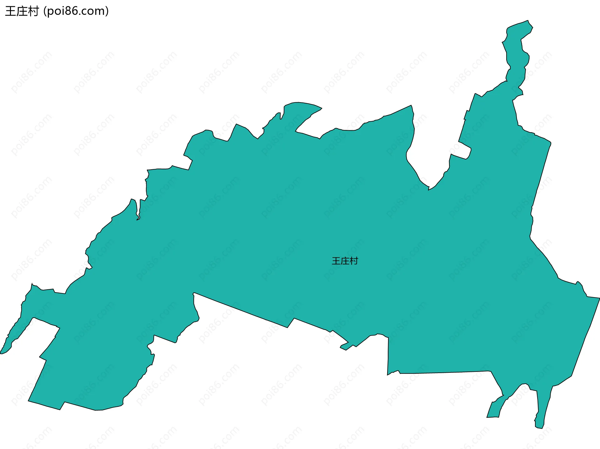 王庄村边界地图