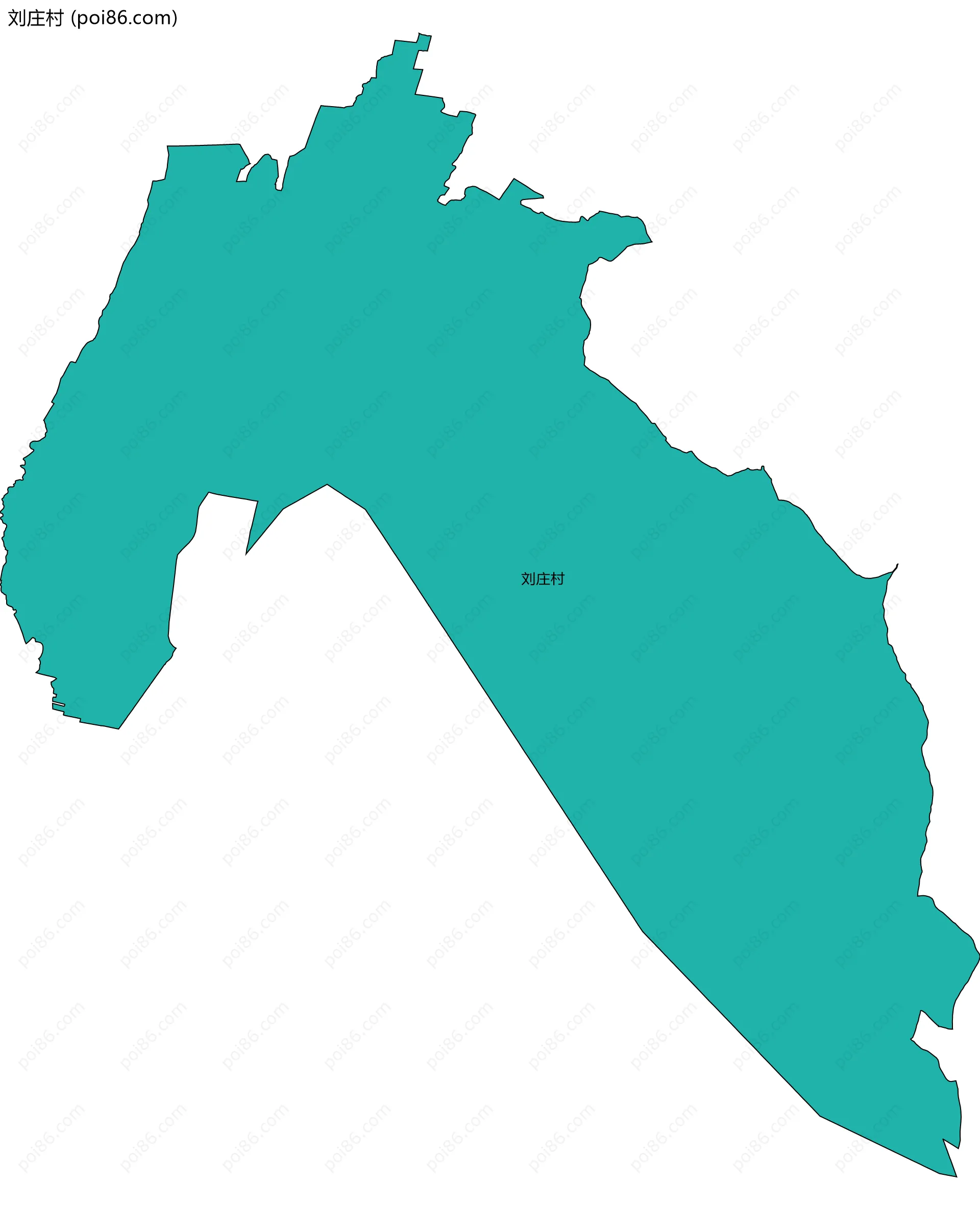 刘庄村边界地图