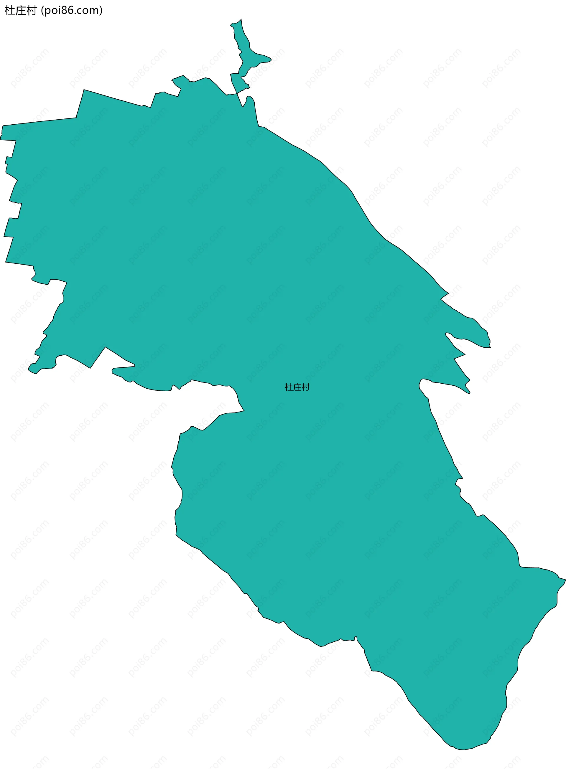 杜庄村边界地图