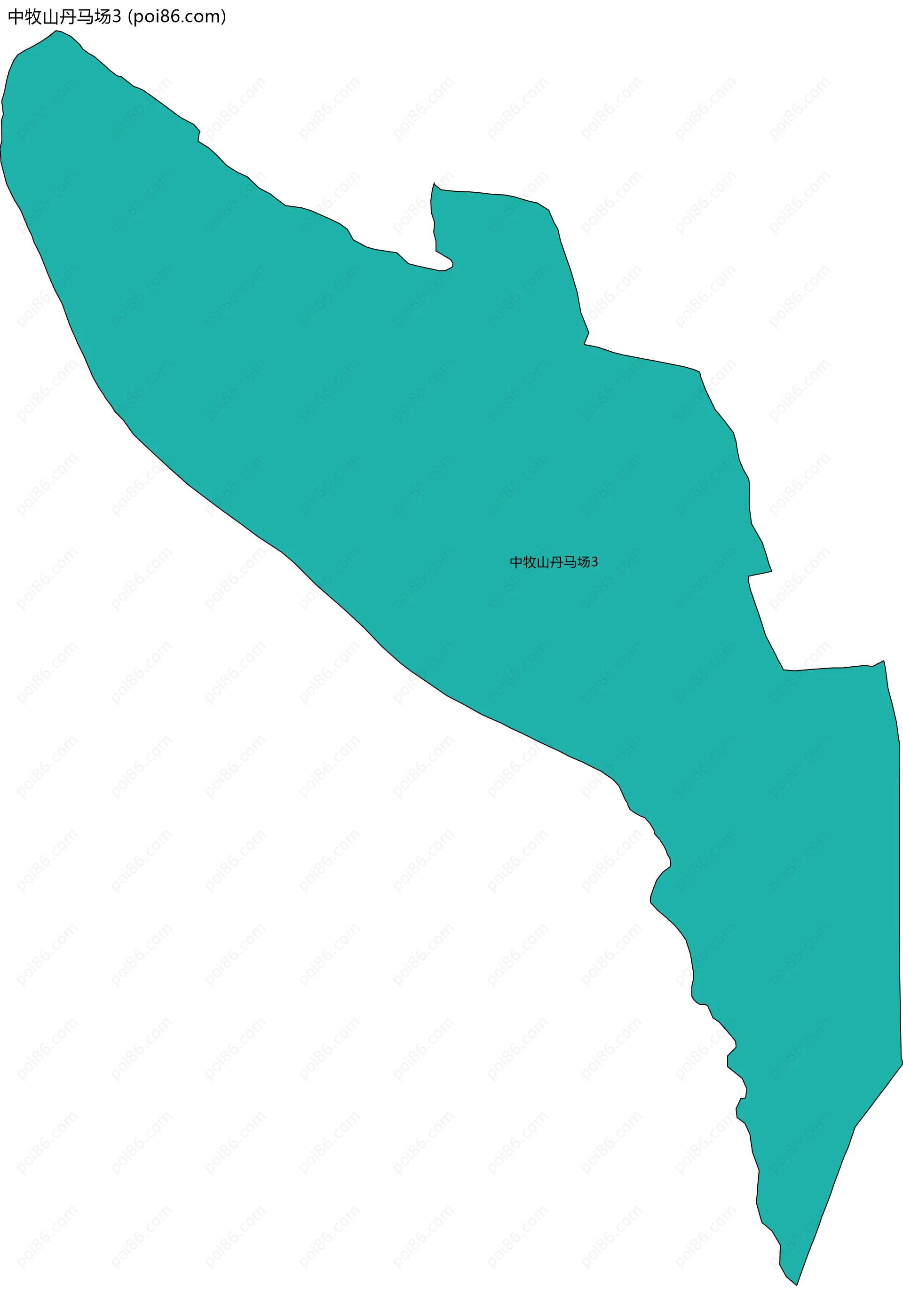 中牧山丹马场3边界地图