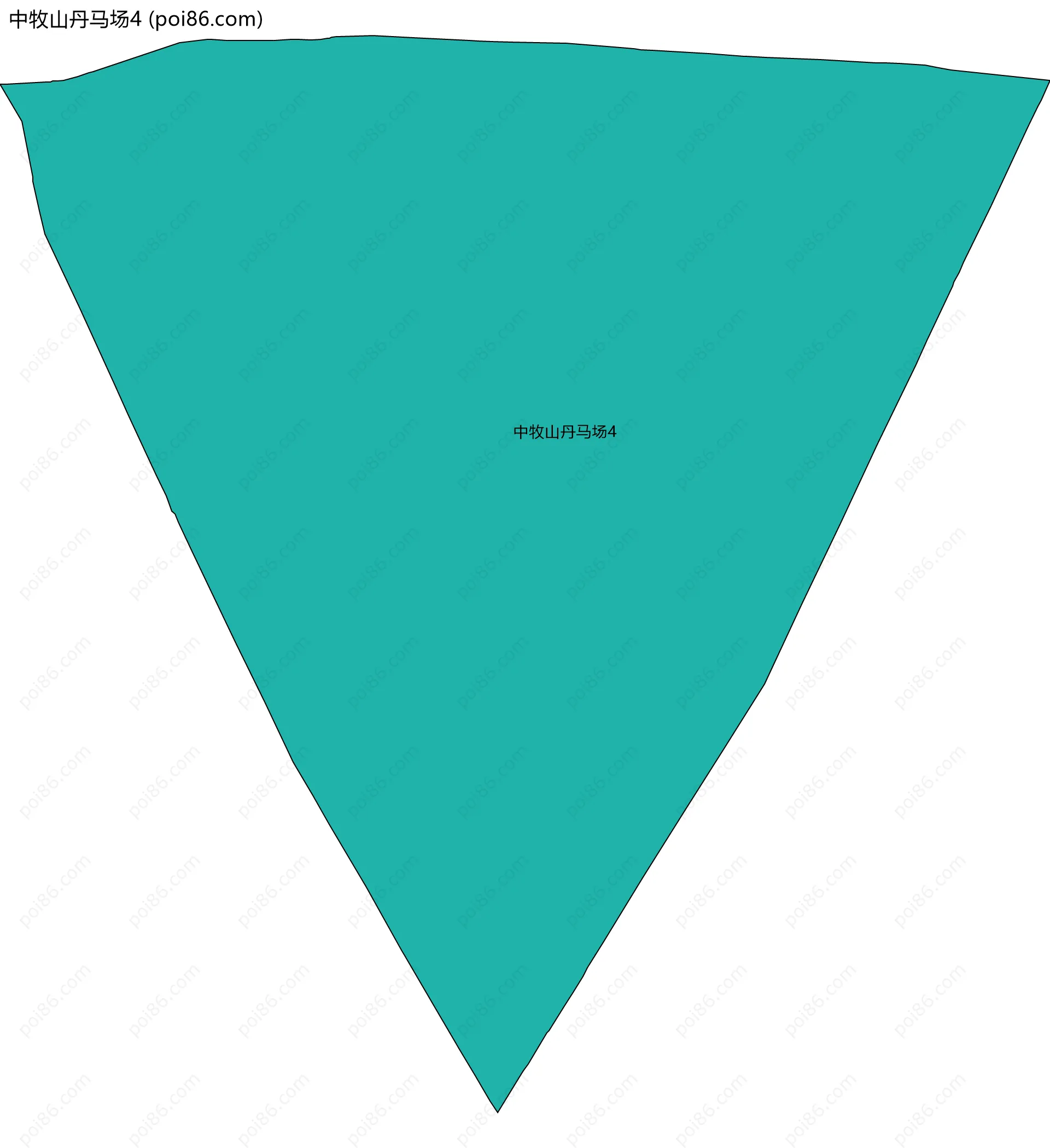 中牧山丹马场4边界地图