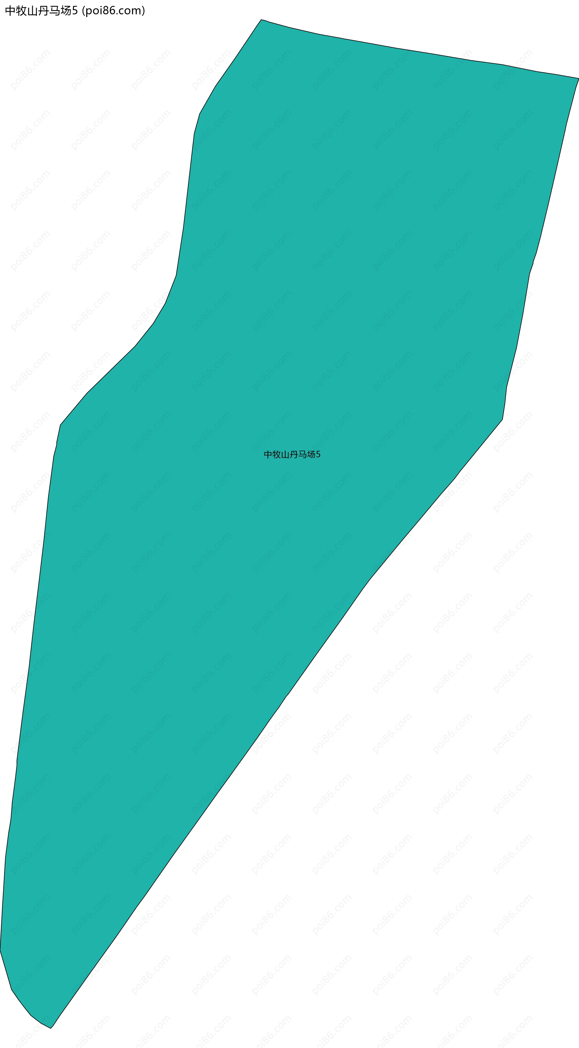 中牧山丹马场5边界地图