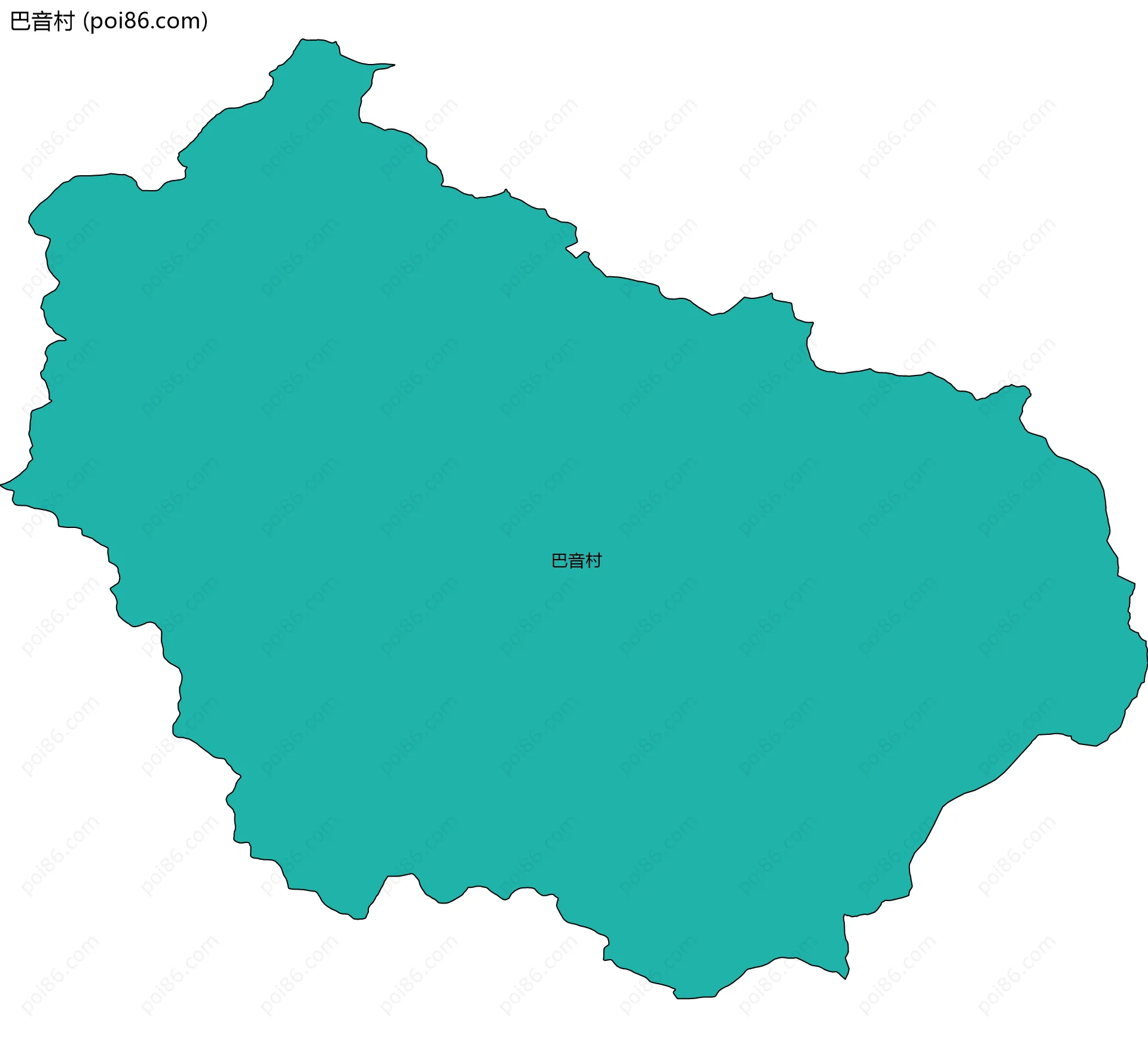 巴音村边界地图