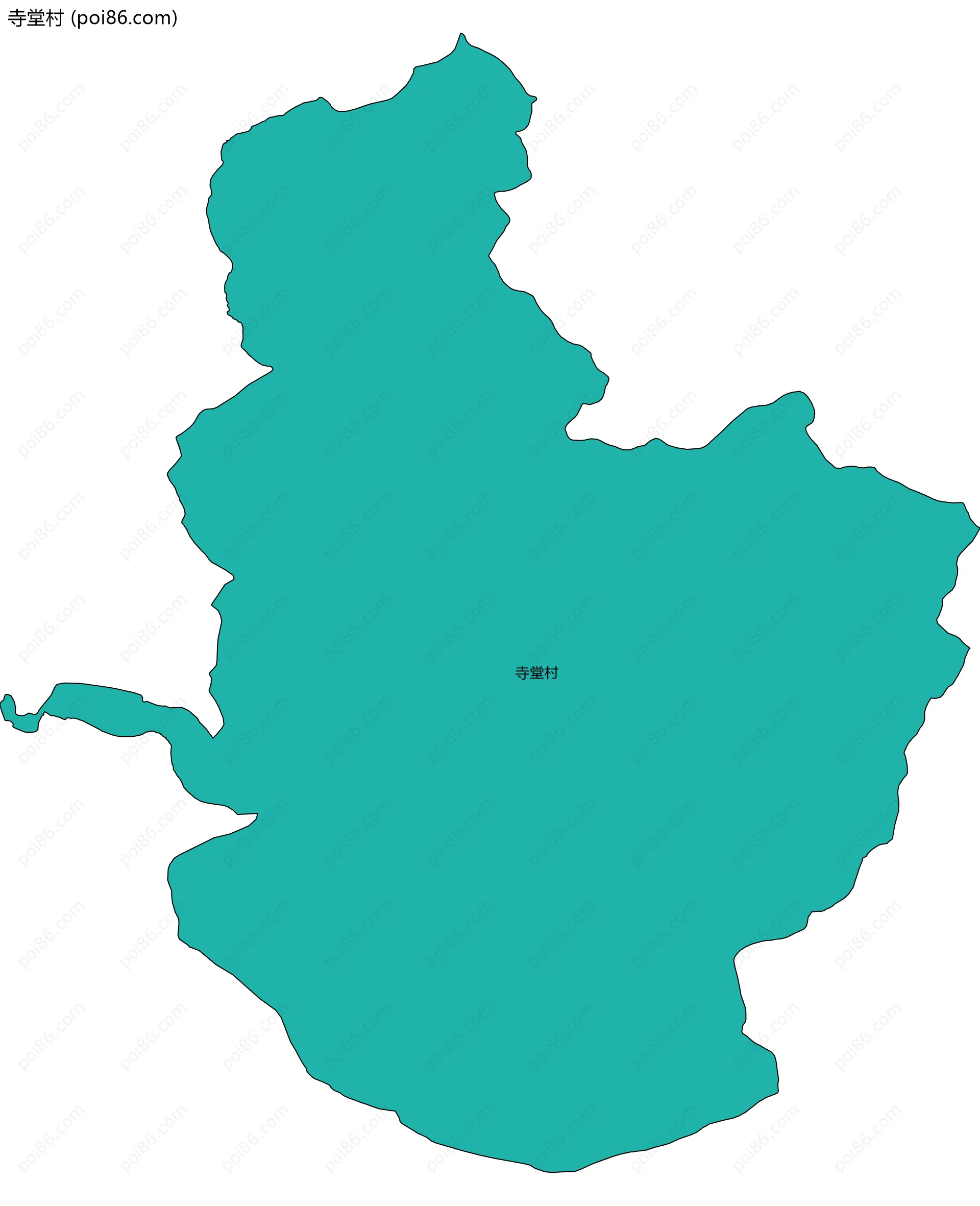 寺堂村边界地图