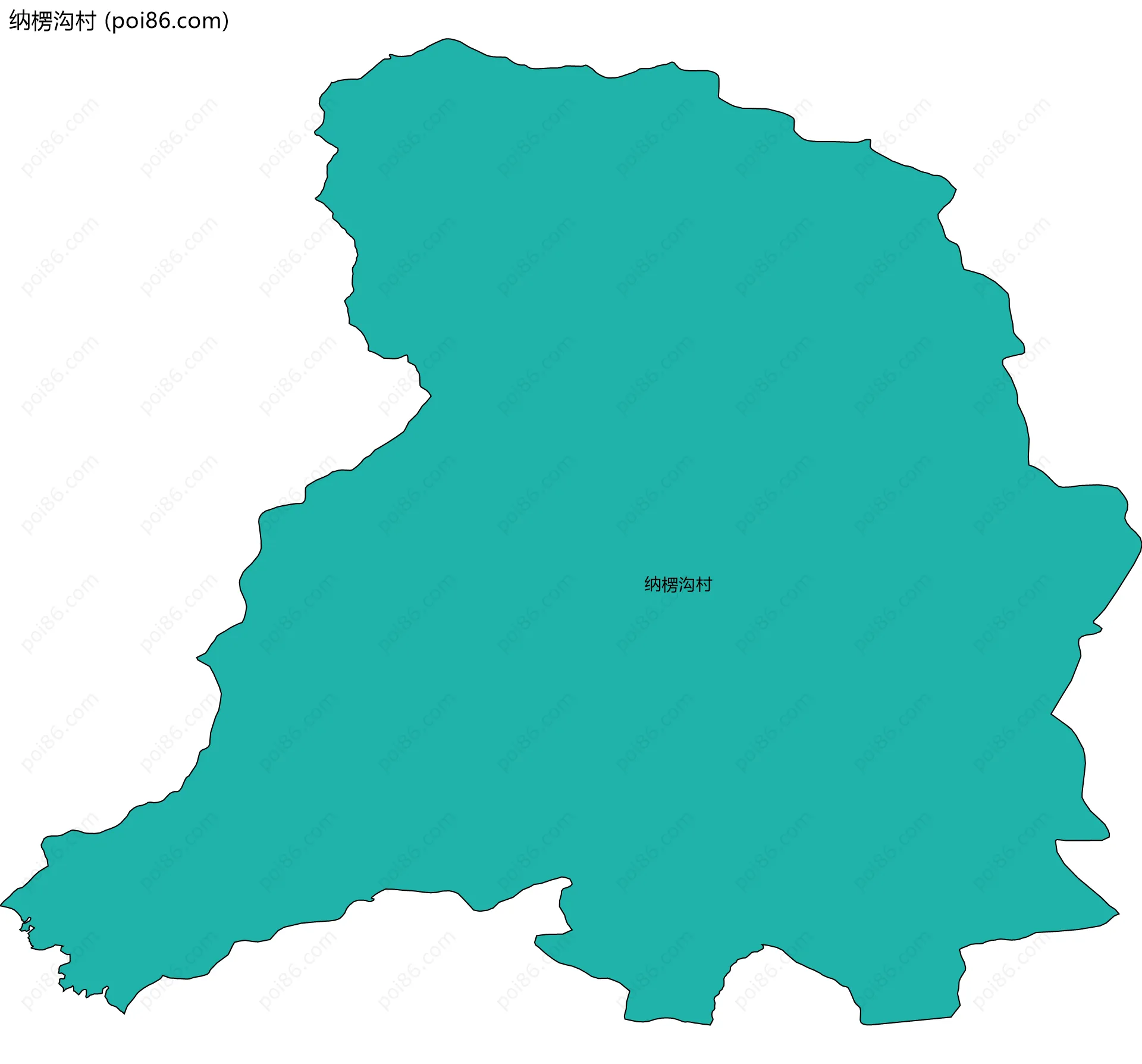 纳楞沟村边界地图