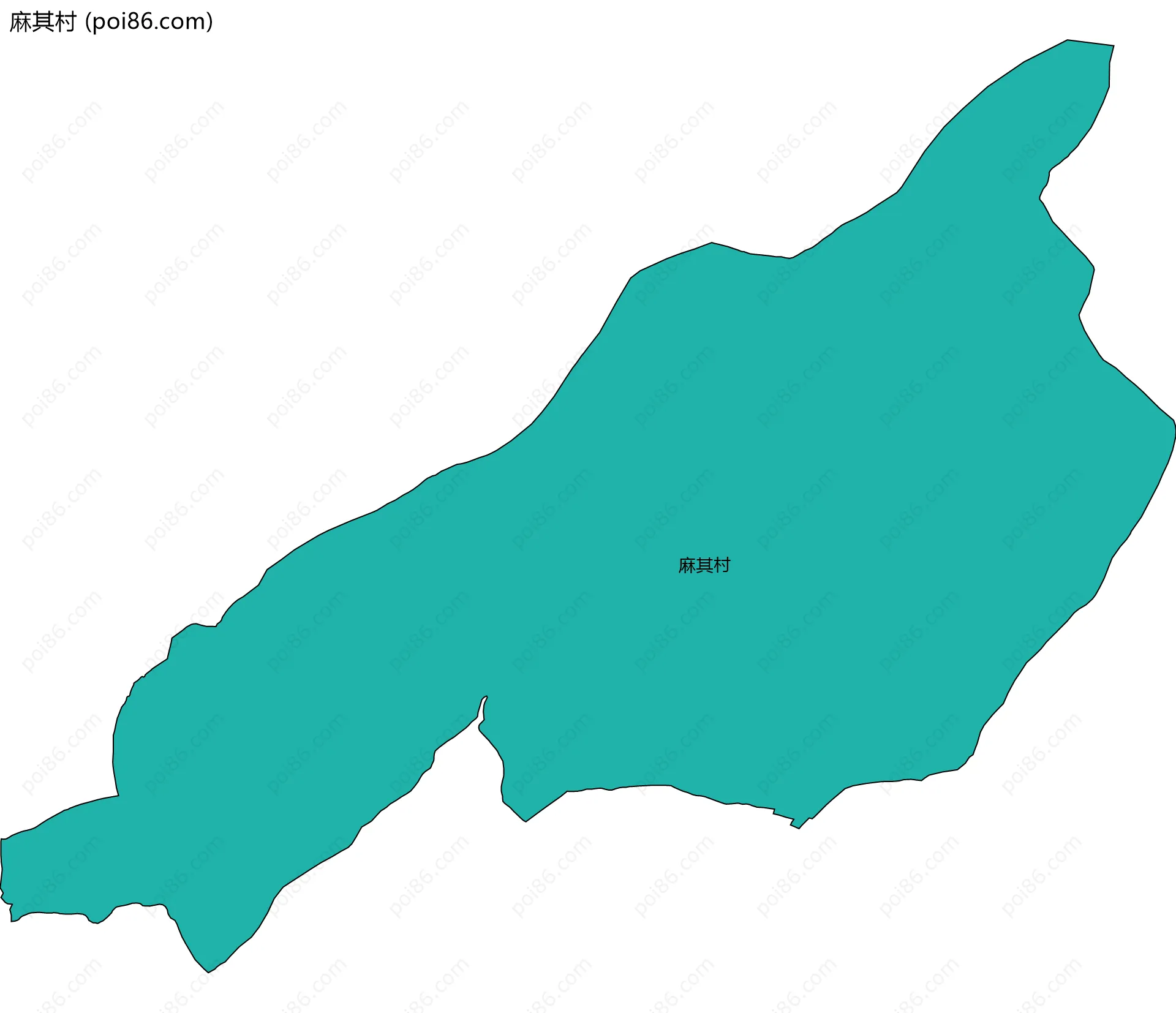 麻其村边界地图