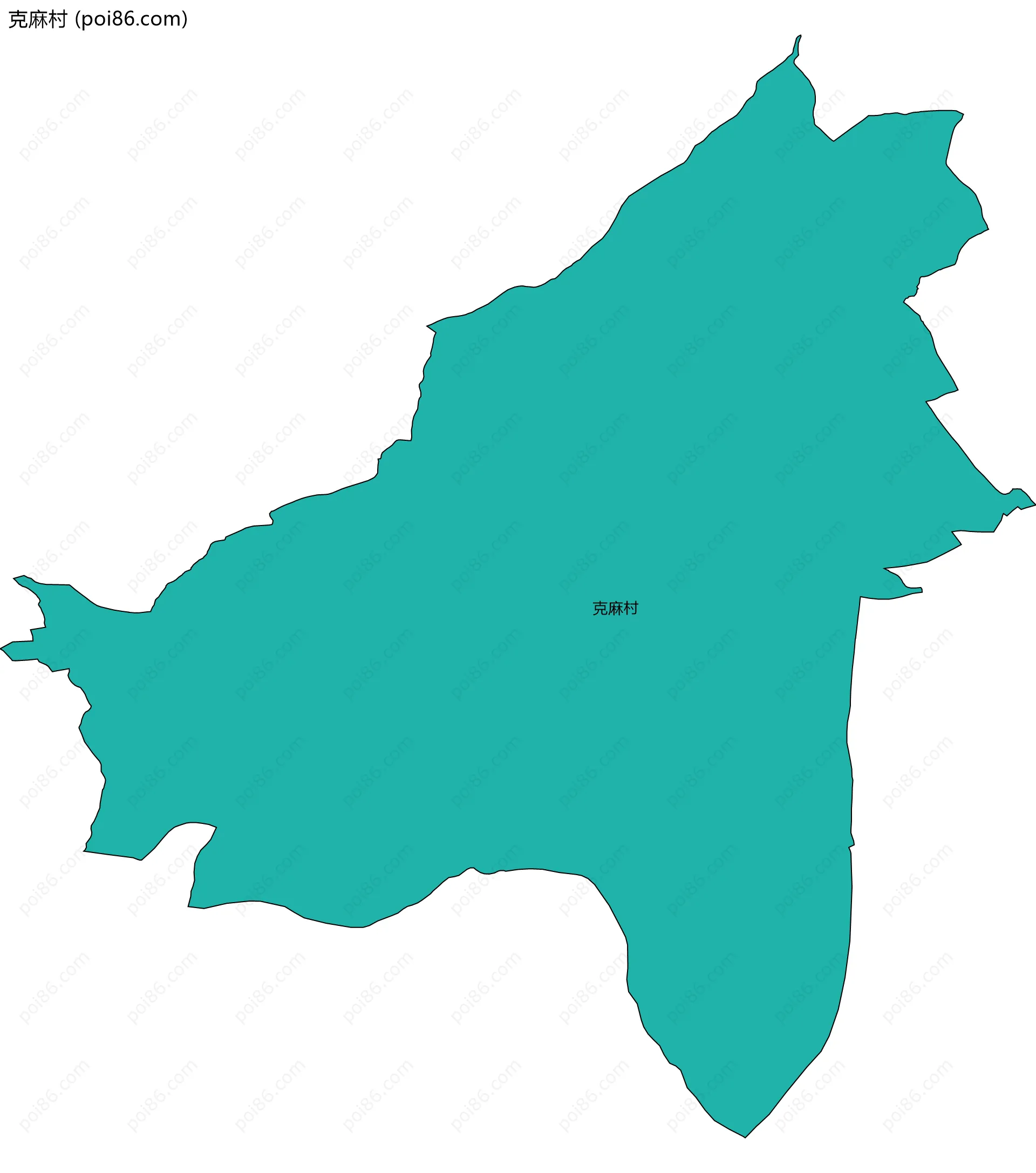 克麻村边界地图