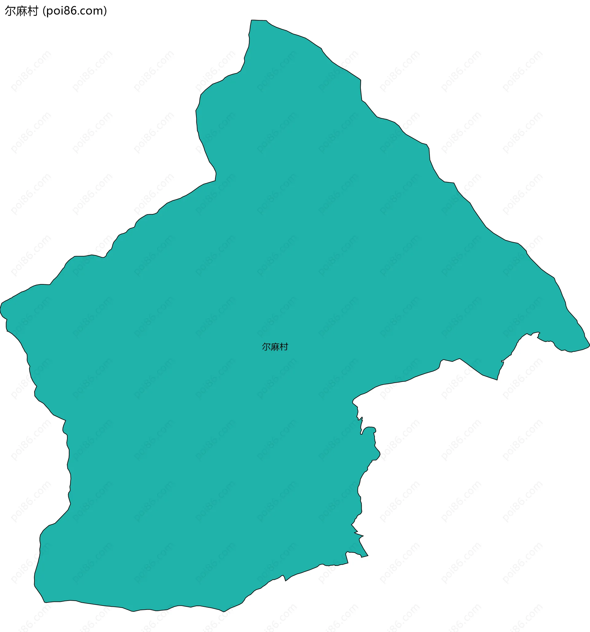 尔麻村边界地图